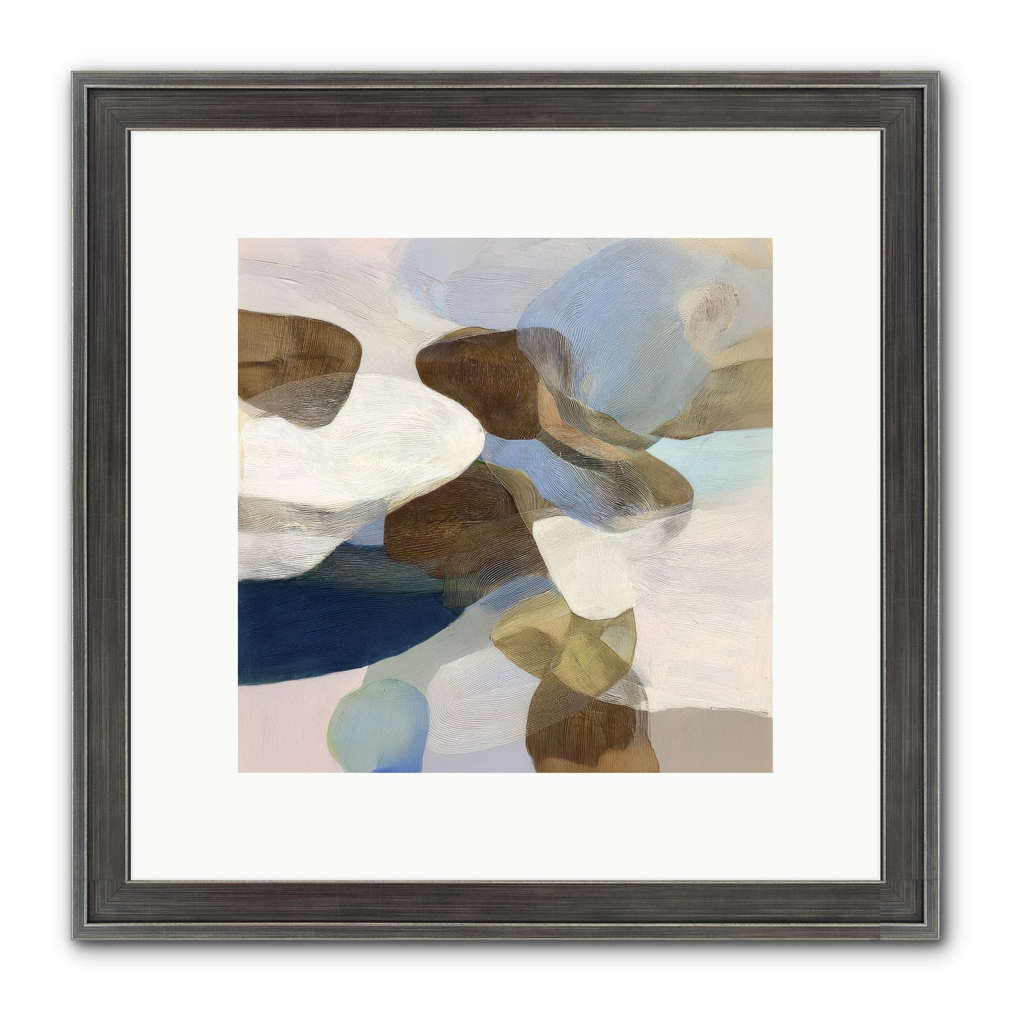 Bracken Framed Print - Slimwoods Black/Silver 10x10
