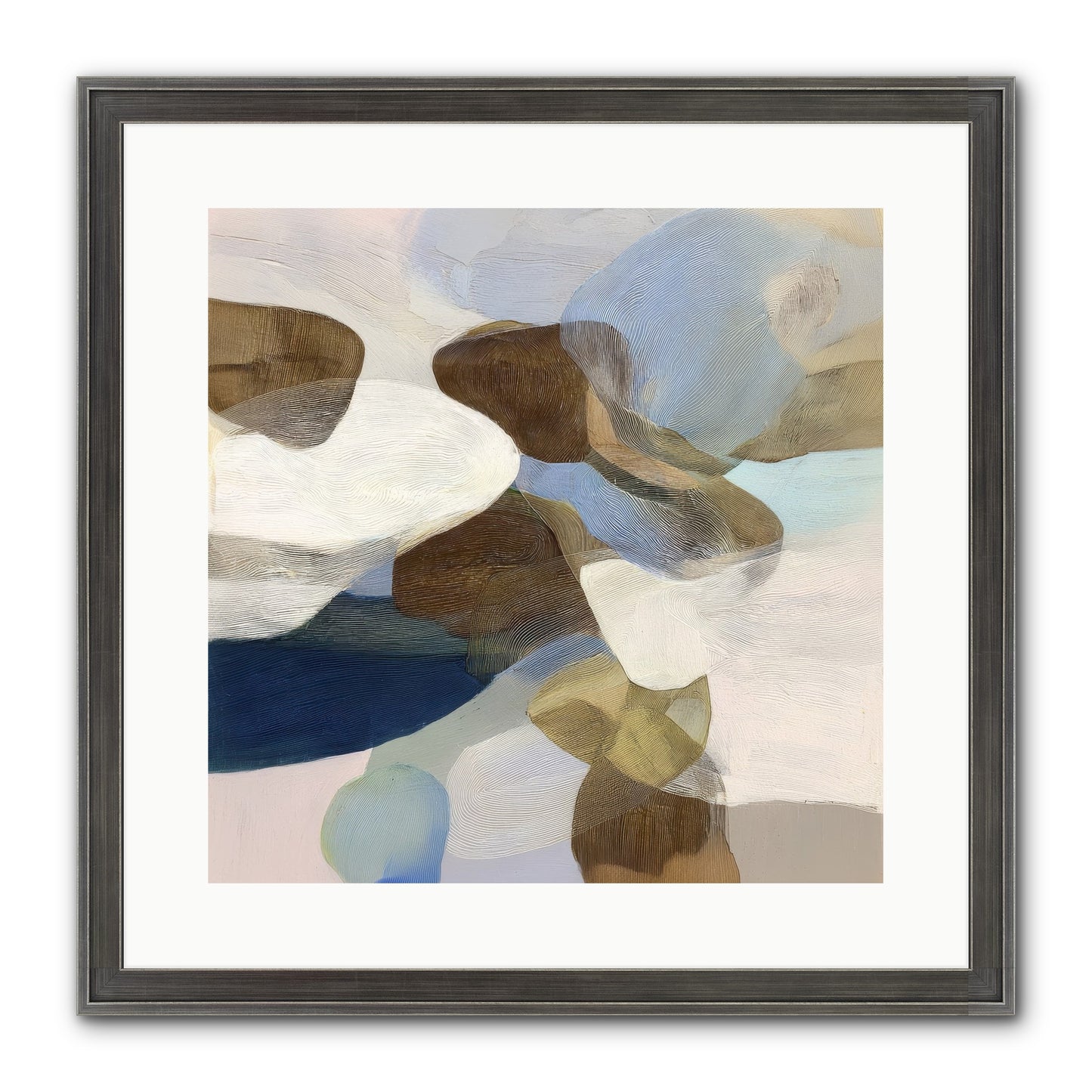 Bracken Framed Print - Slimwoods Black/Silver 16x16