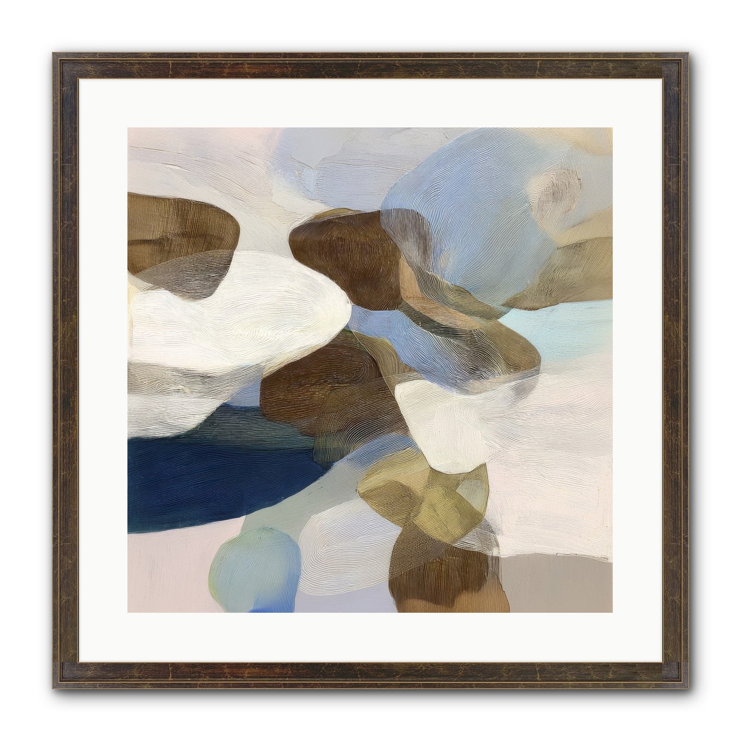 Bracken Framed Print - Slimwoods Black/Gold 20x20