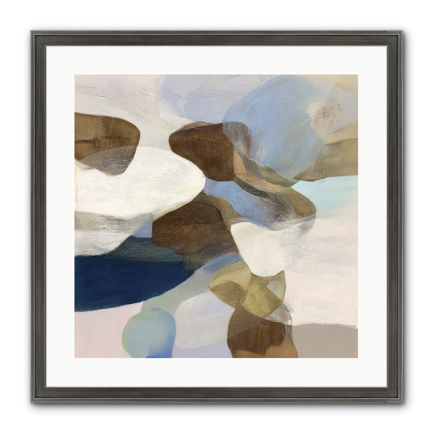 Bracken Framed Print - Slimwoods Black/Silver 20x20