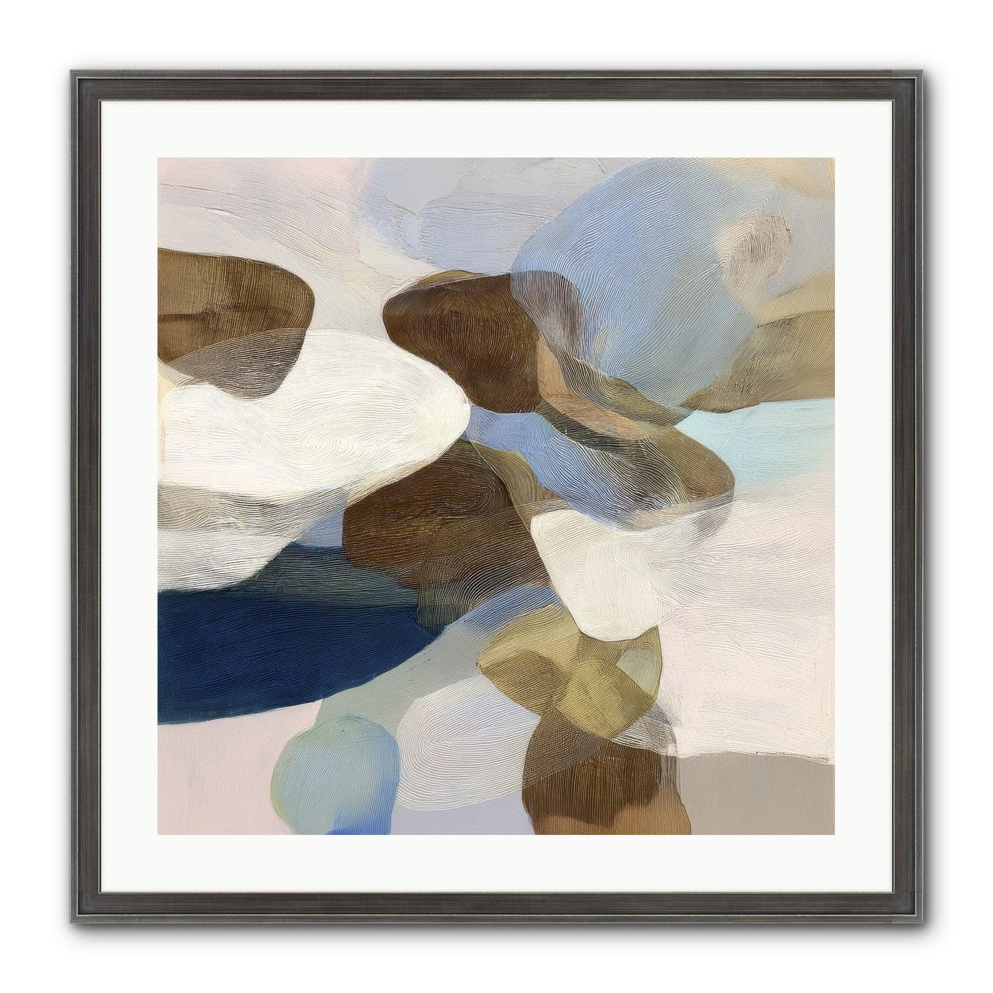 Bracken Framed Print - Slimwoods Black/Silver 24x24