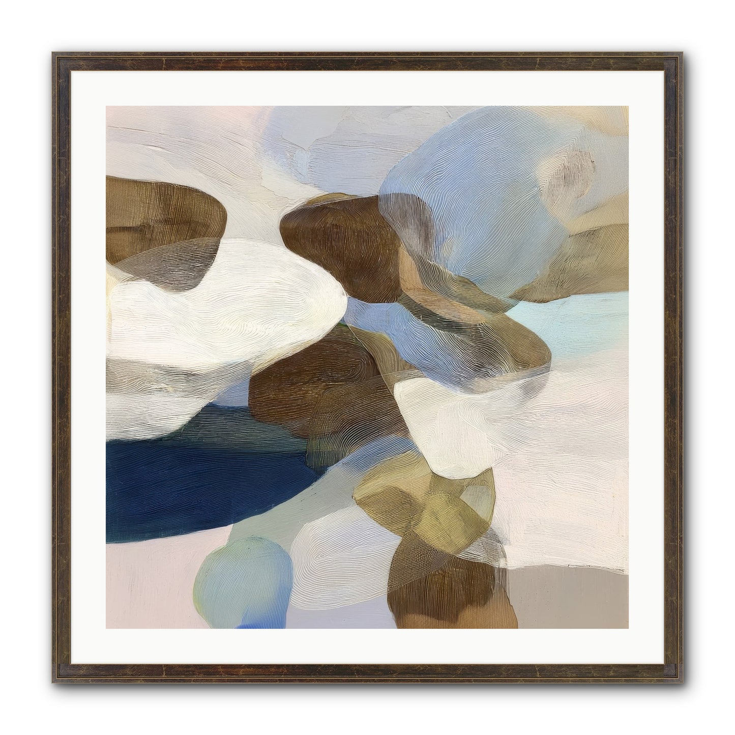 Bracken Framed Print - Slimwoods Black/Gold 30x30