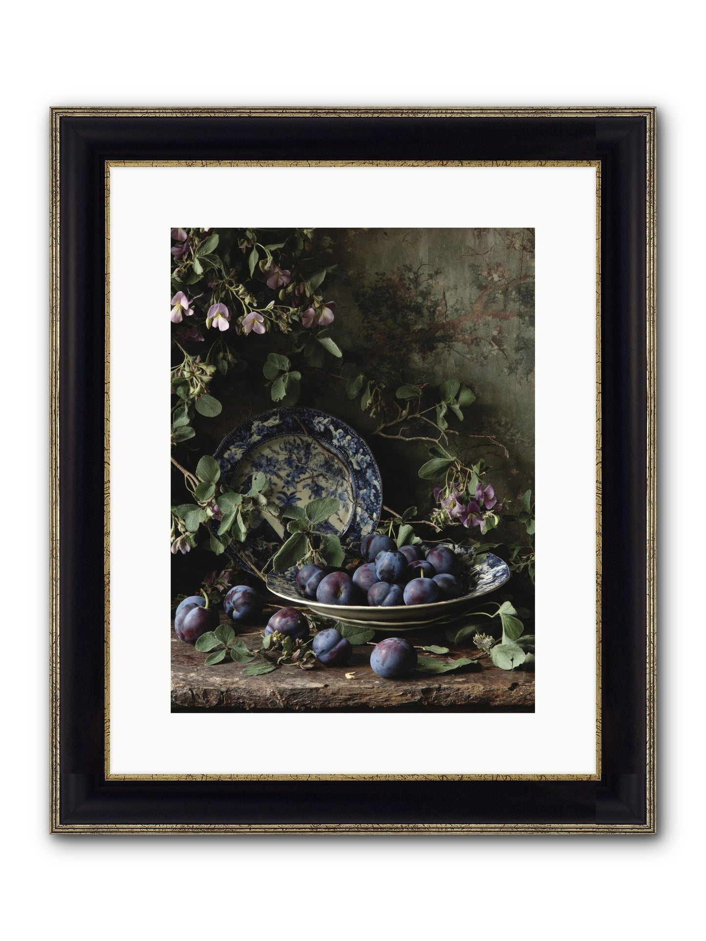 Braidwood Lane Framed Print - Black & Gold 12x16