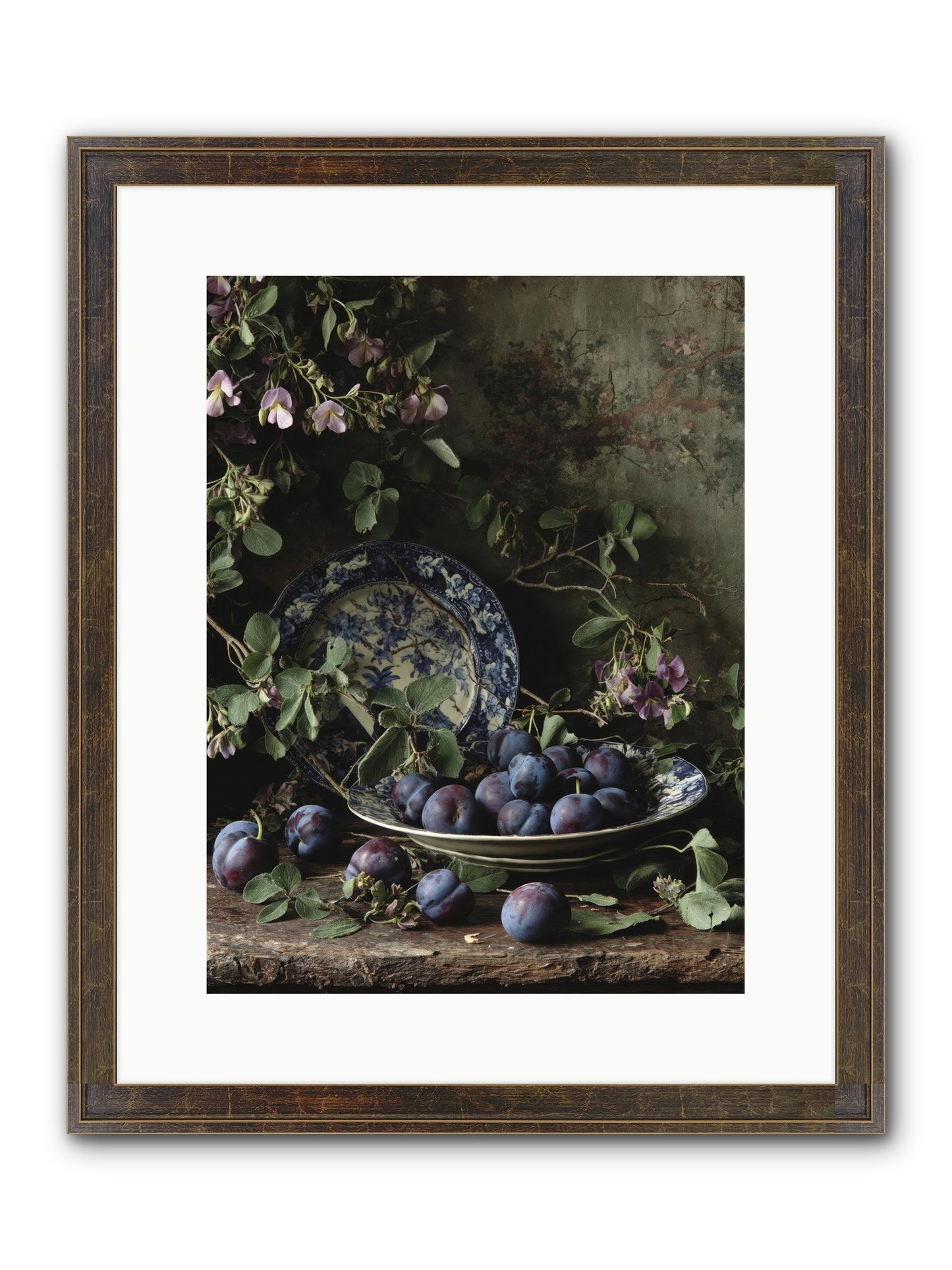 Braidwood Lane Framed Print - Slimwoods Black/Gold 12x16