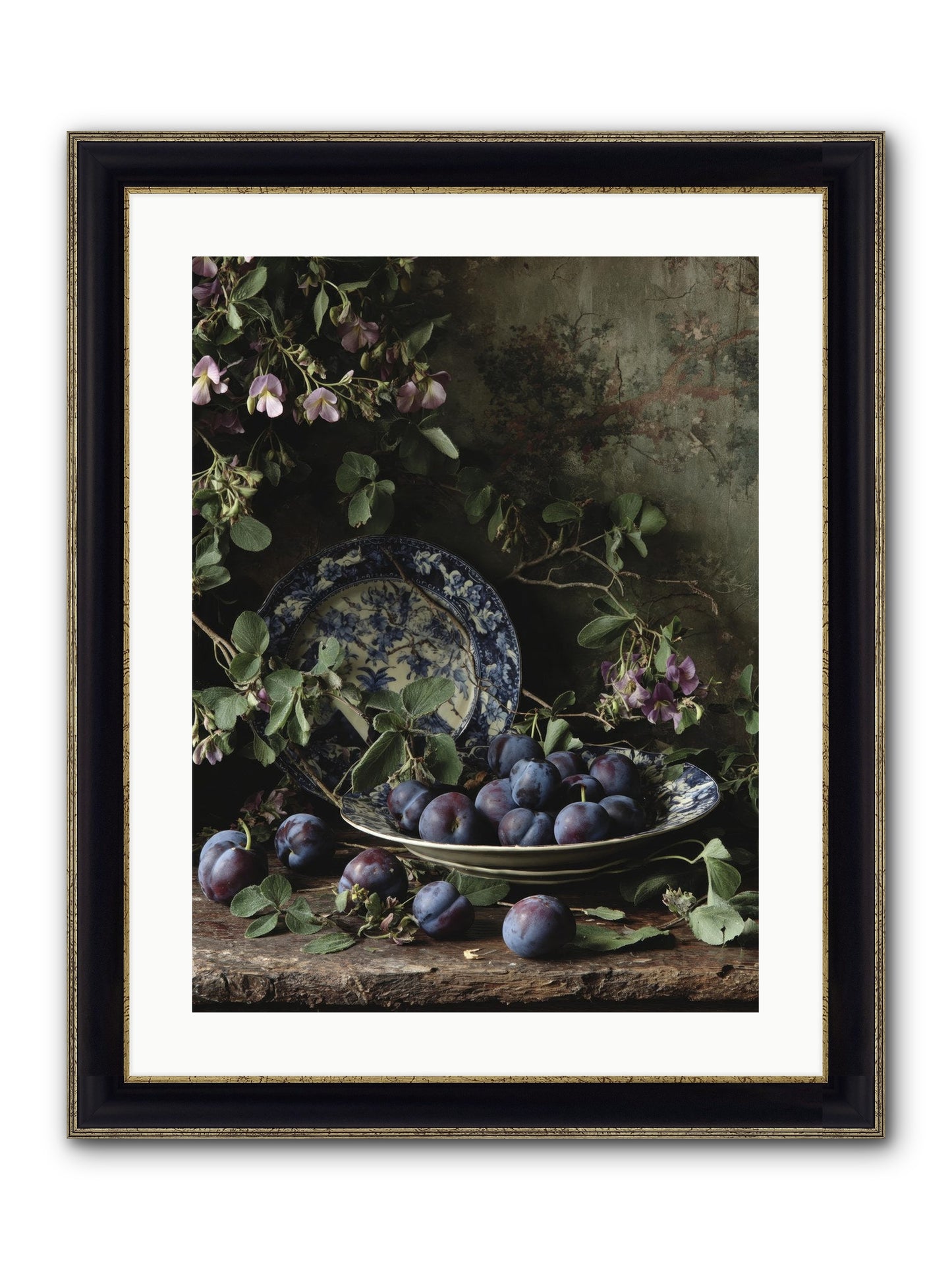 Braidwood Lane Framed Print - Black & Gold 18x24