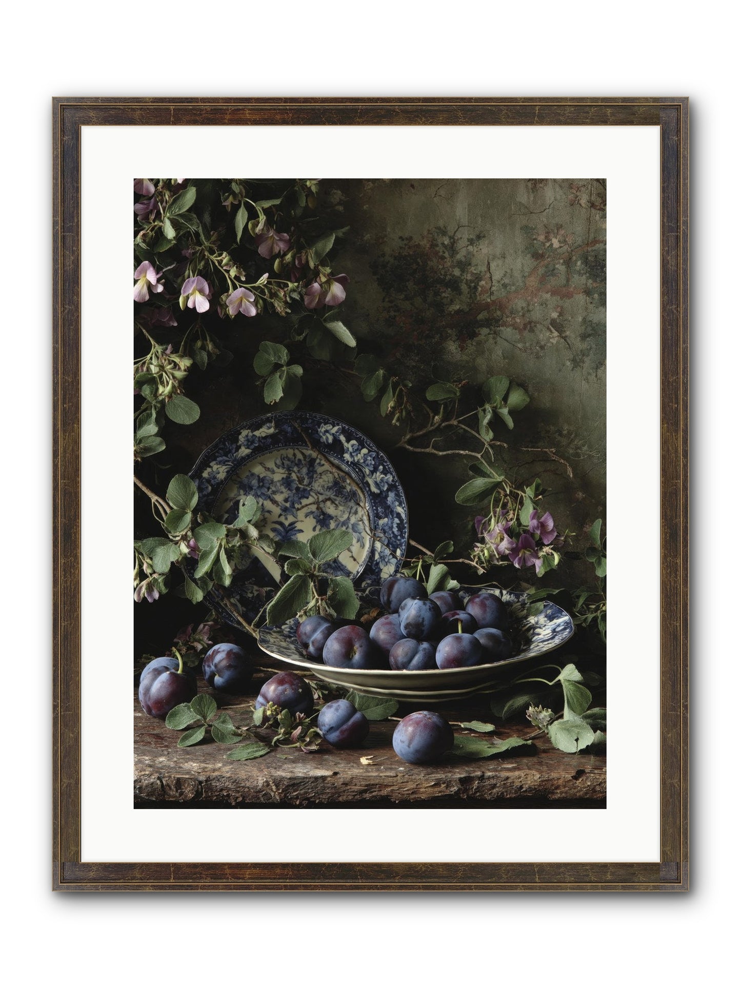 Braidwood Lane Framed Print - Slimwoods Black/Gold 18x24