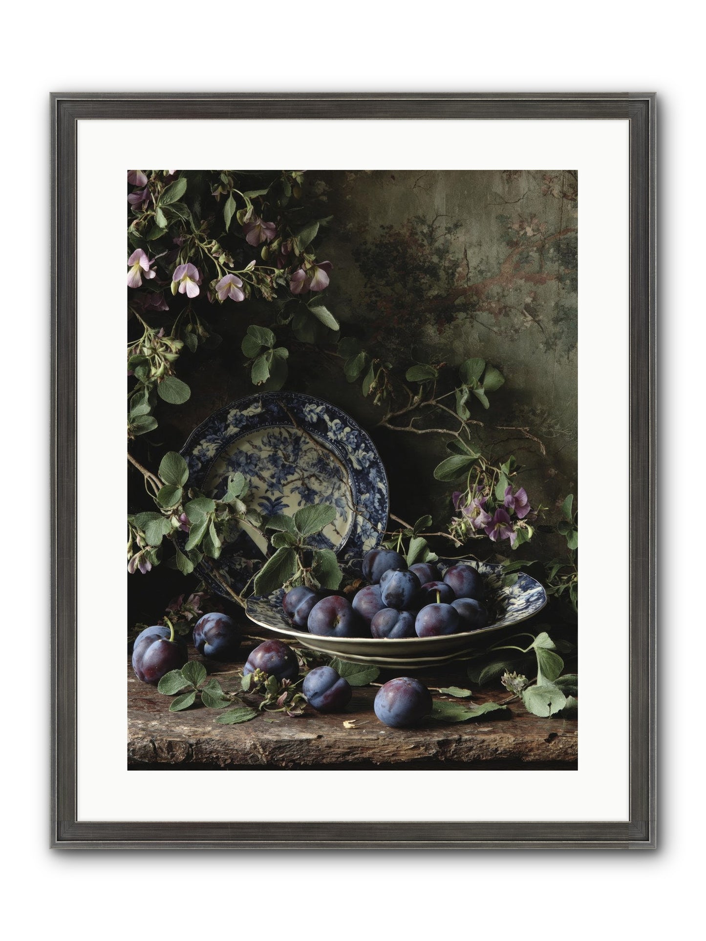 Braidwood Lane Framed Print - Slimwoods Black/Silver 18x24