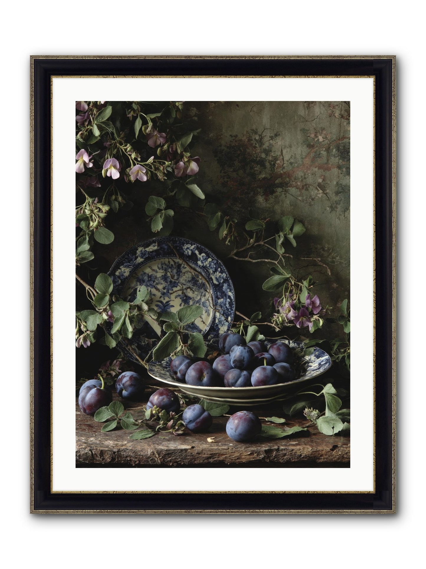 Braidwood Lane Framed Print - Black & Gold 24x32
