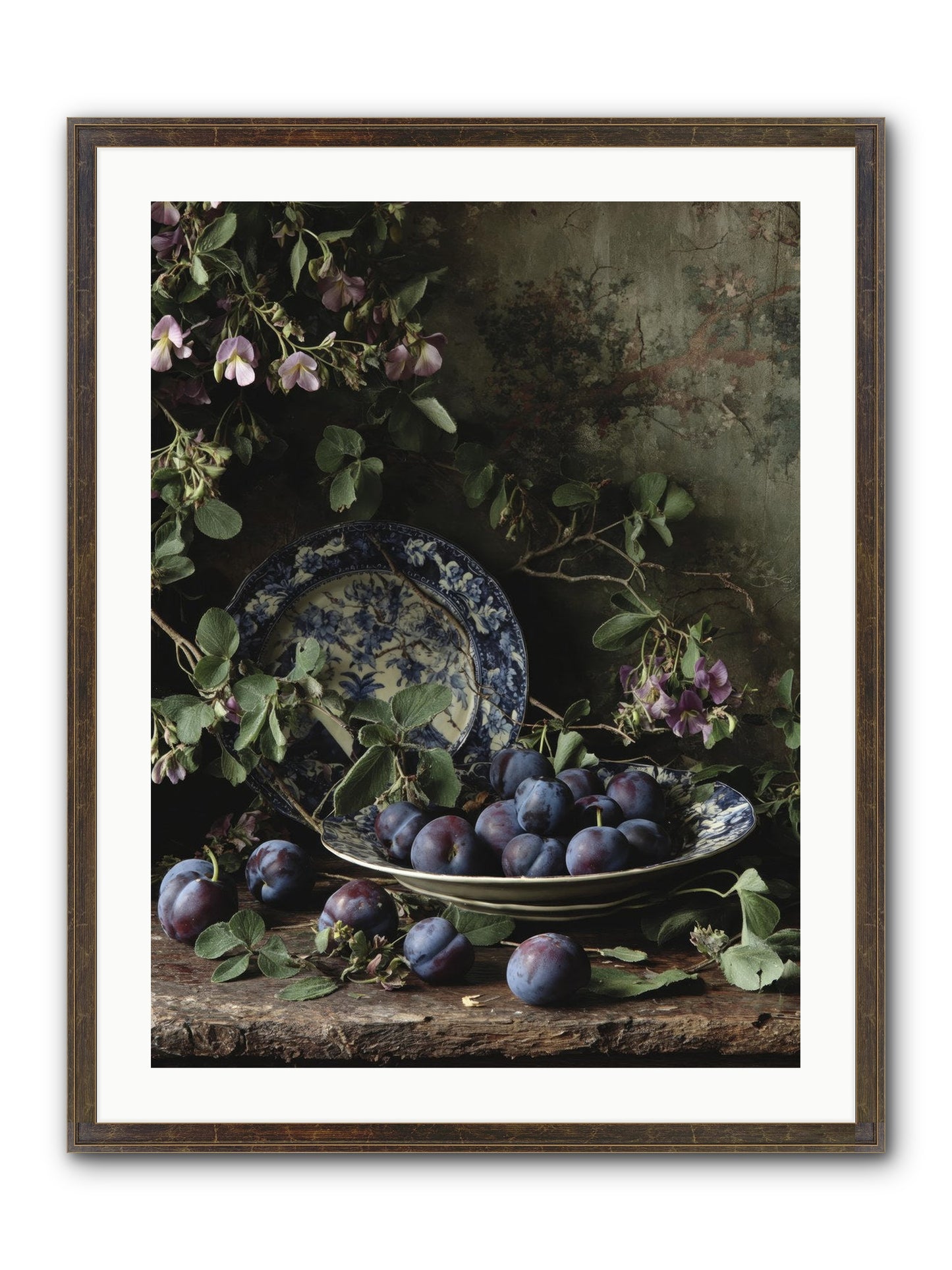 Braidwood Lane Framed Print - Slimwoods Black/Gold 24x32