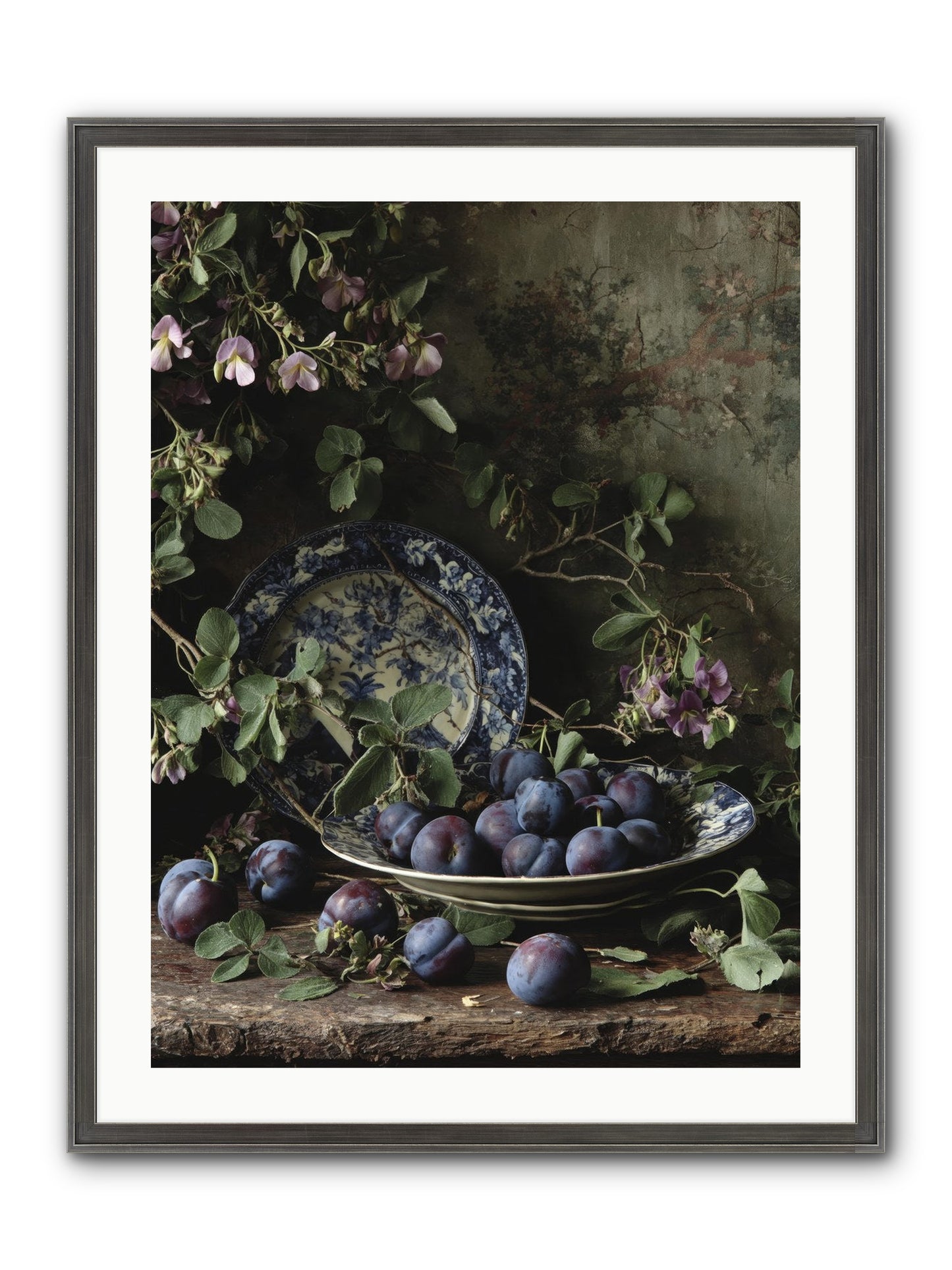 Braidwood Lane Framed Print - Slimwoods Black/Silver 24x32