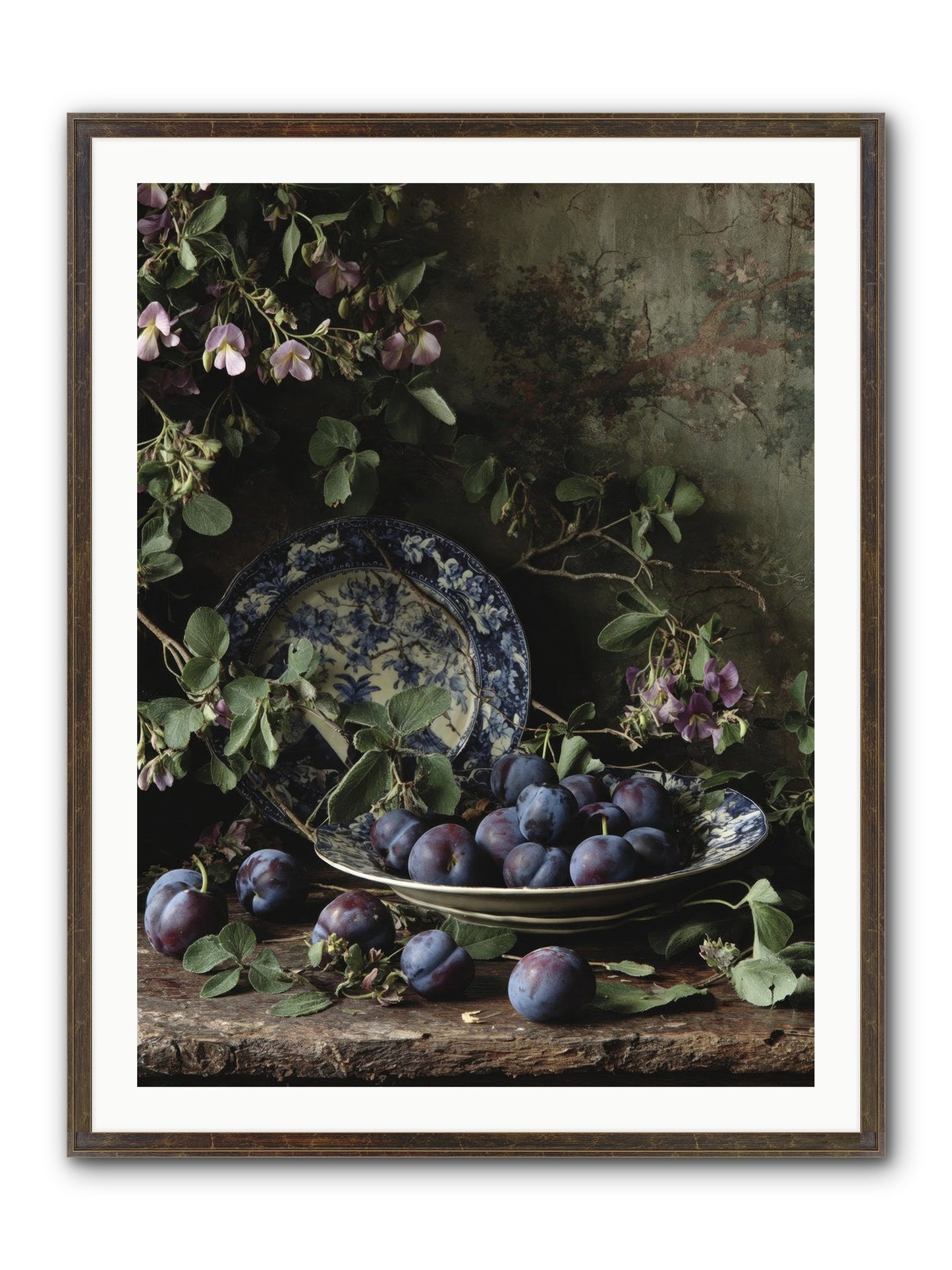 Braidwood Lane Framed Print - Slimwoods Black/Gold 30x40