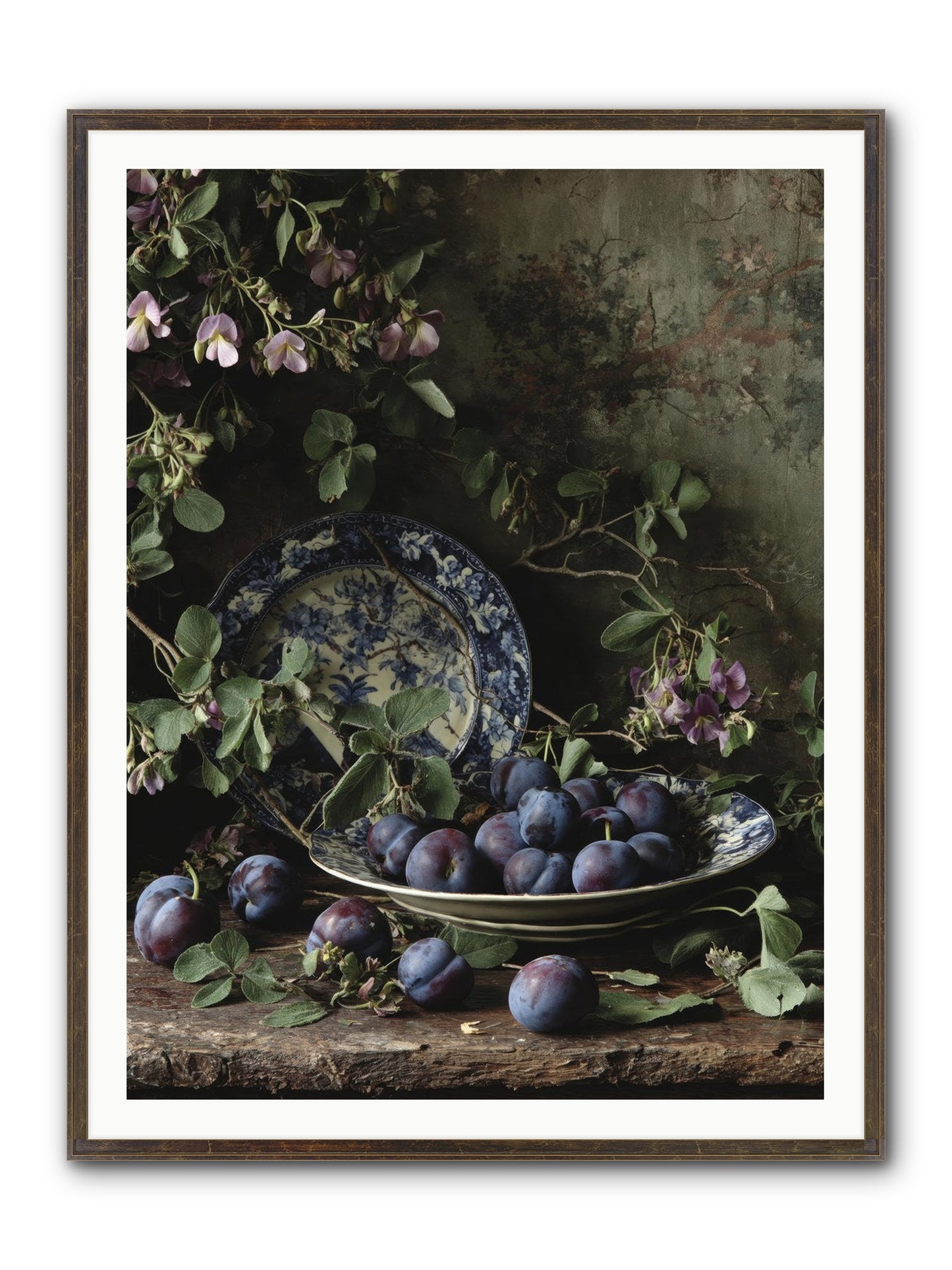 Braidwood Lane Framed Print - Slimwoods Black/Gold 36x48