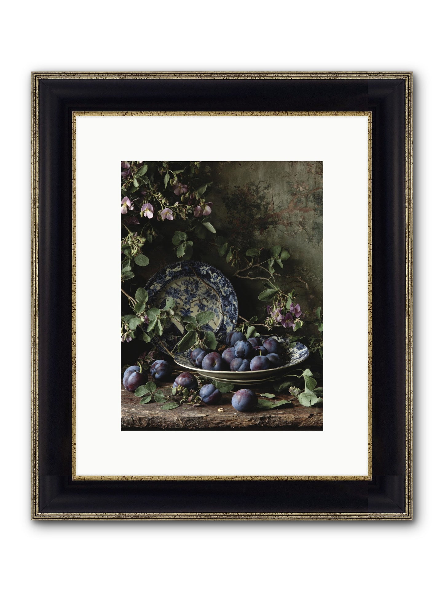 Braidwood Lane Framed Print - Black & Gold 9x12