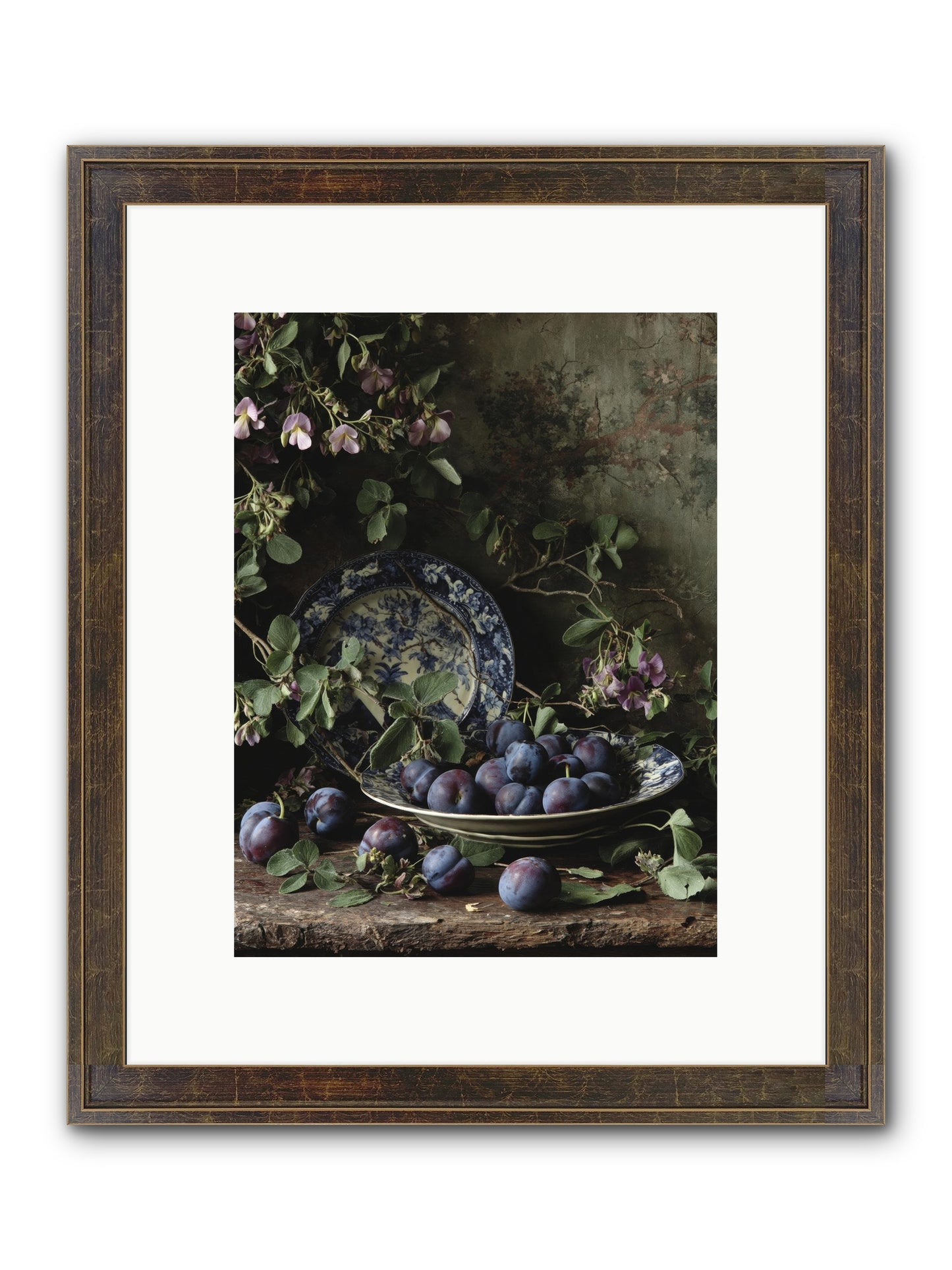 Braidwood Lane Framed Print - Slimwoods Black/Gold 9x12
