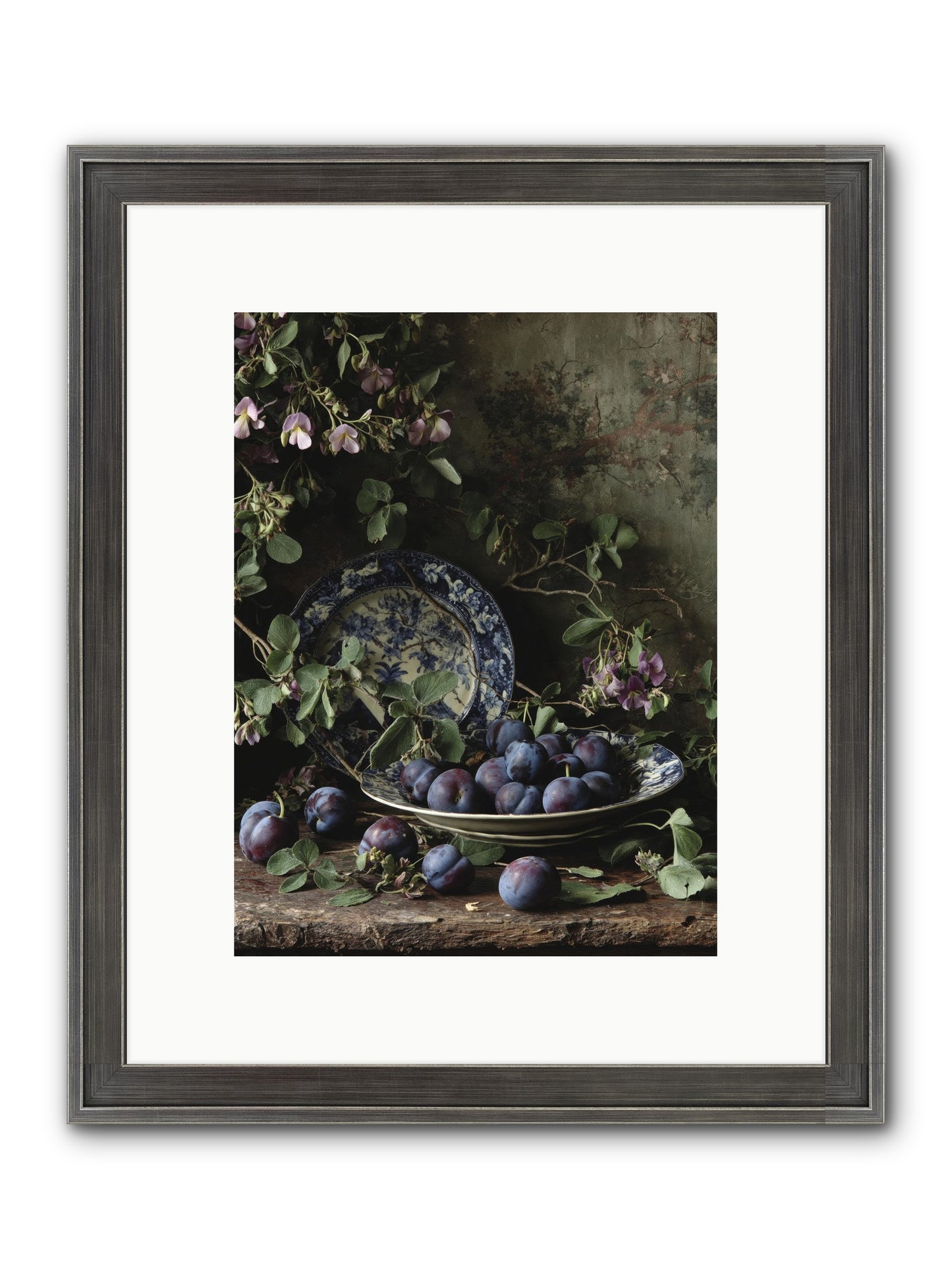 Braidwood Lane Framed Print - Slimwoods Black/Silver 9x12