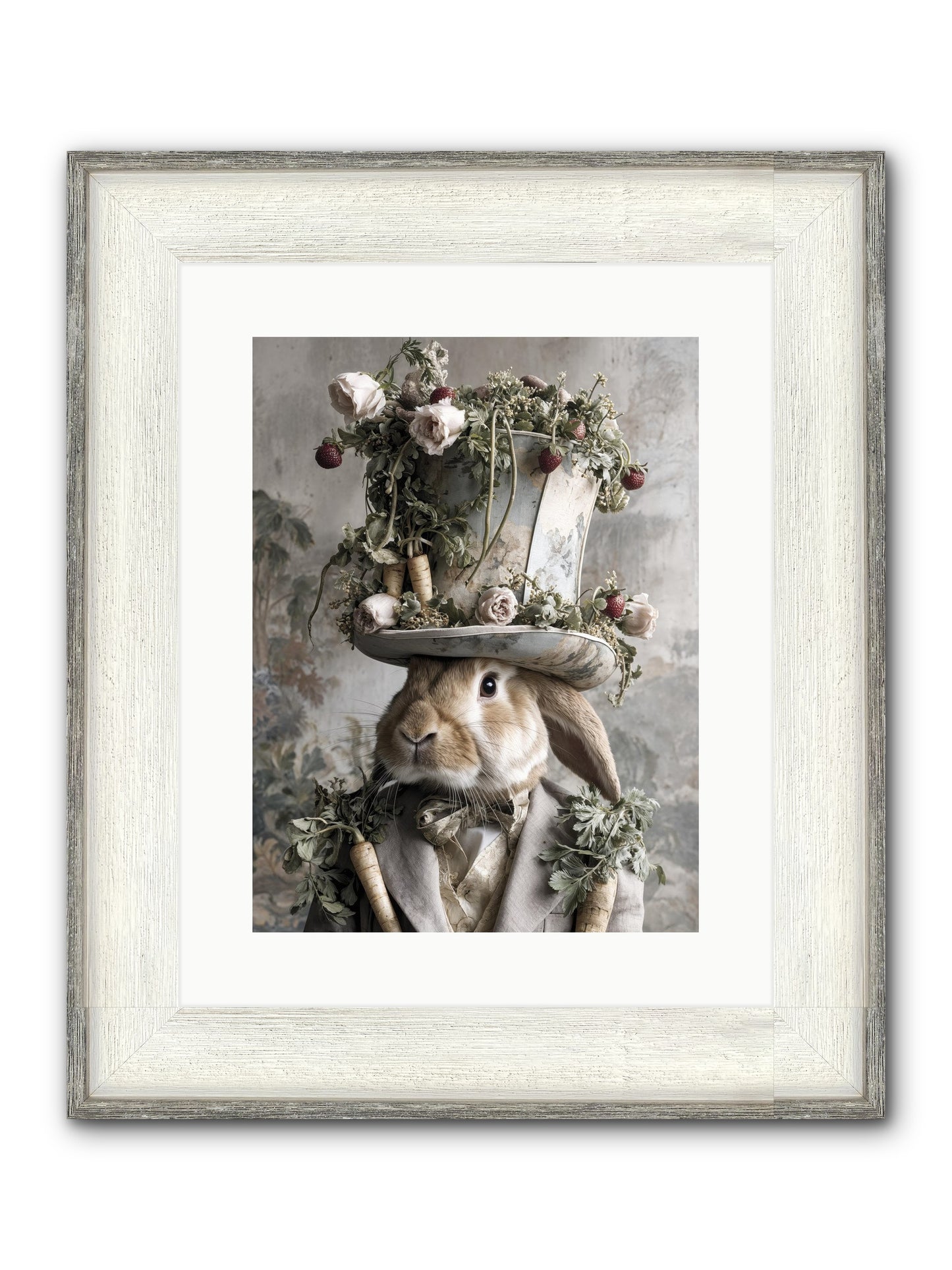 Bramblewood Framed Print - Driftwood White 12x16