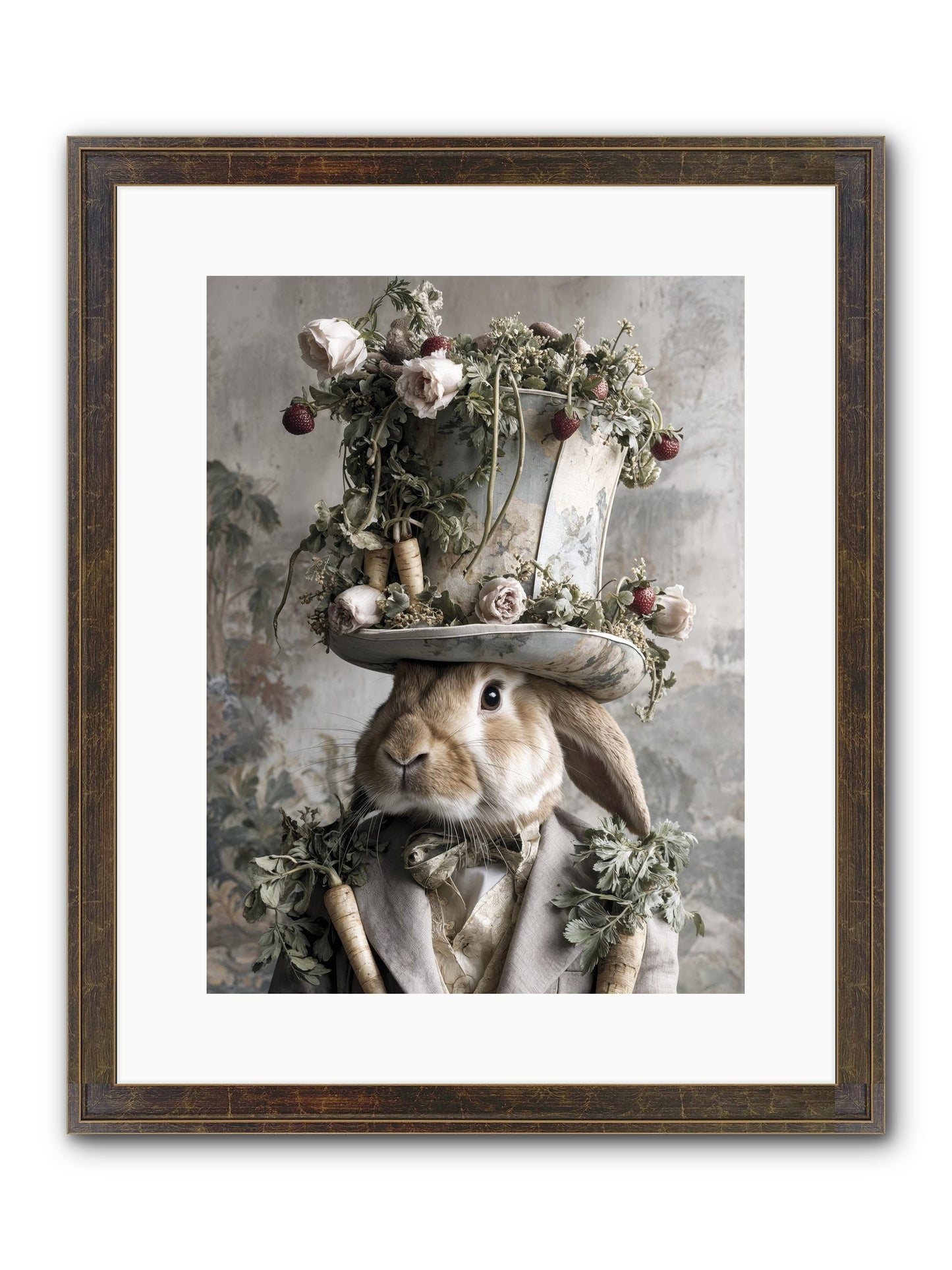 Bramblewood Framed Print - Slimwoods Black/Gold 12x16