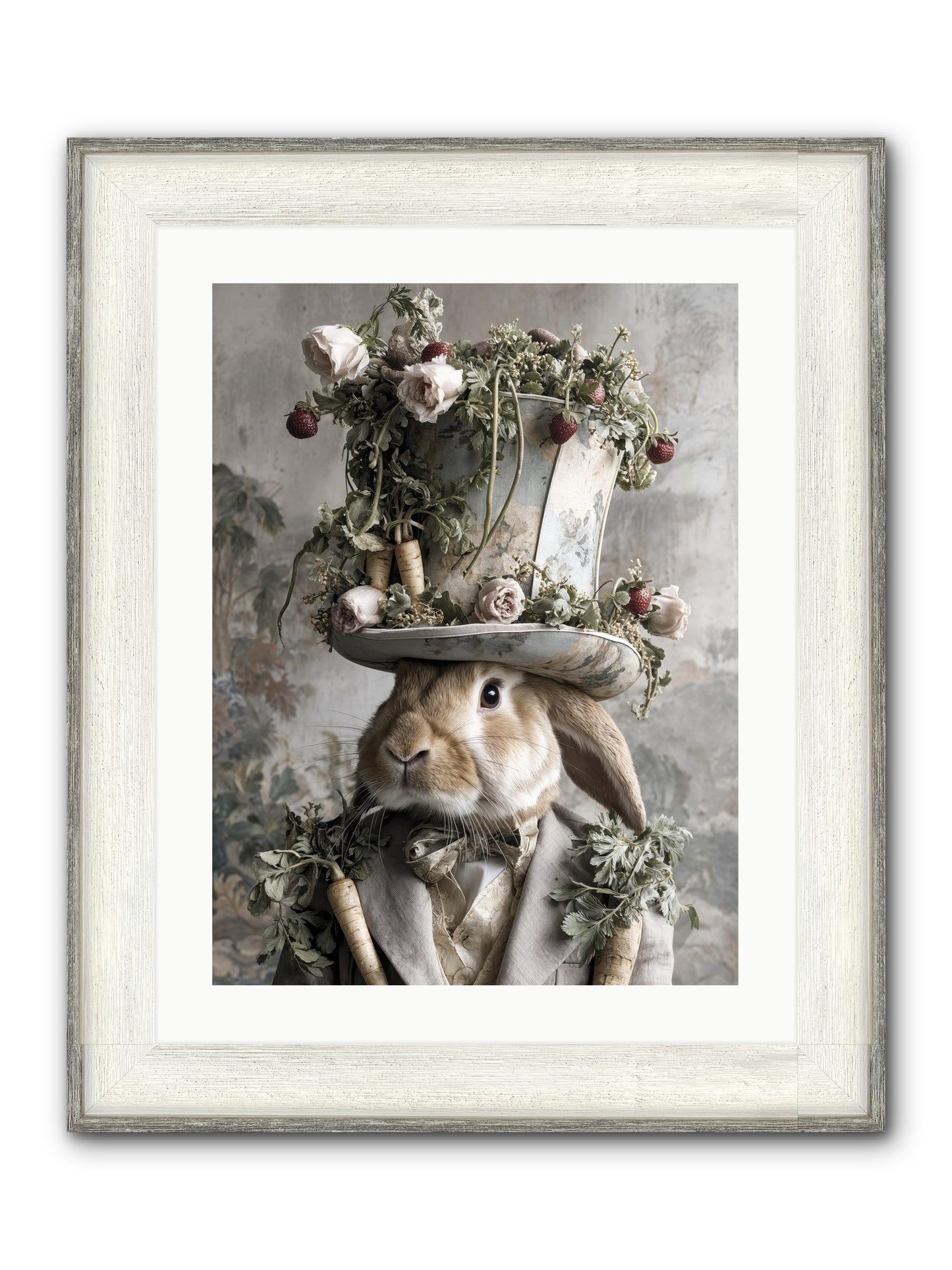 Bramblewood Framed Print - Driftwood White 18x24