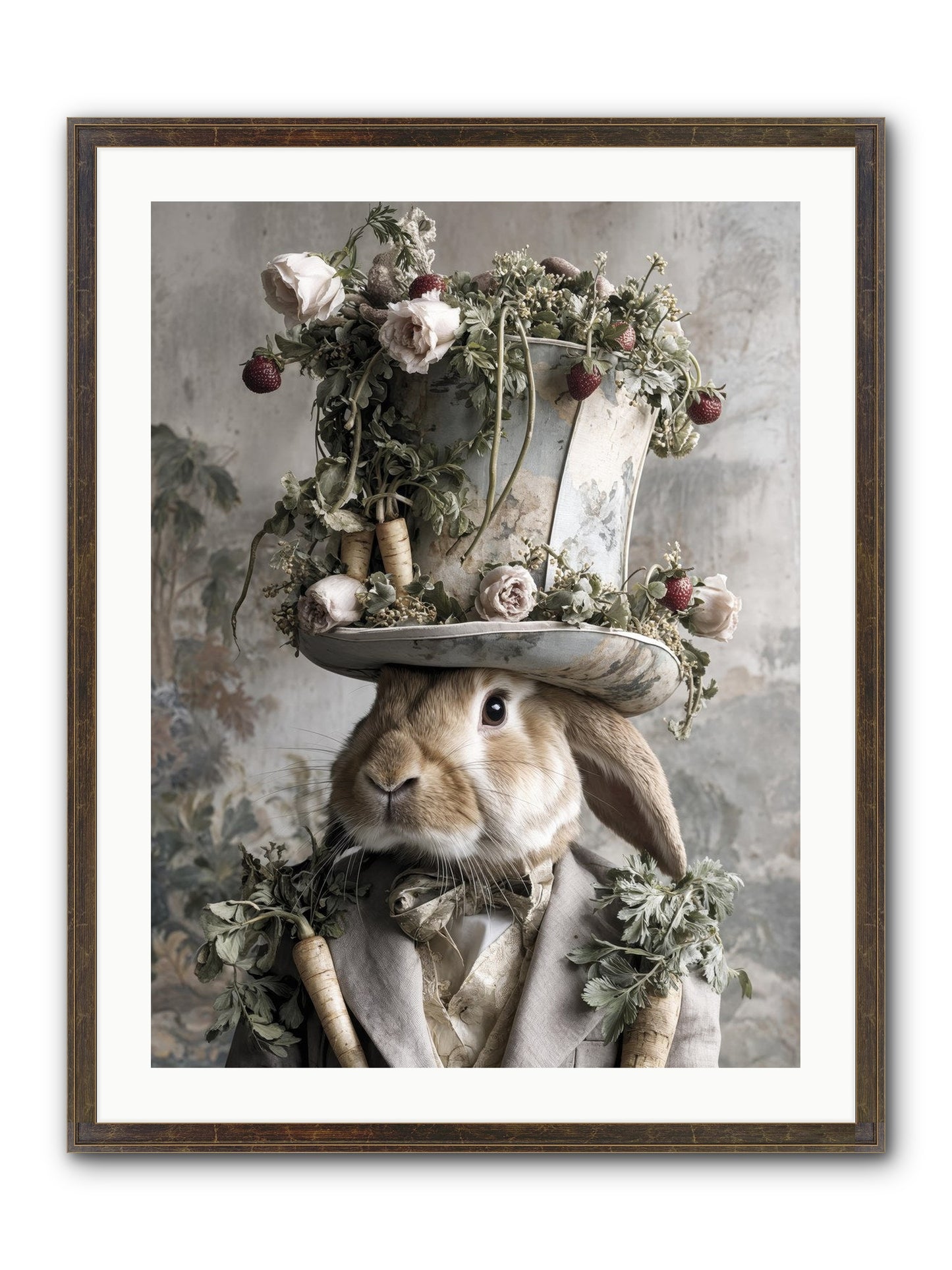 Bramblewood Framed Print - Slimwoods Black/Gold 24x32