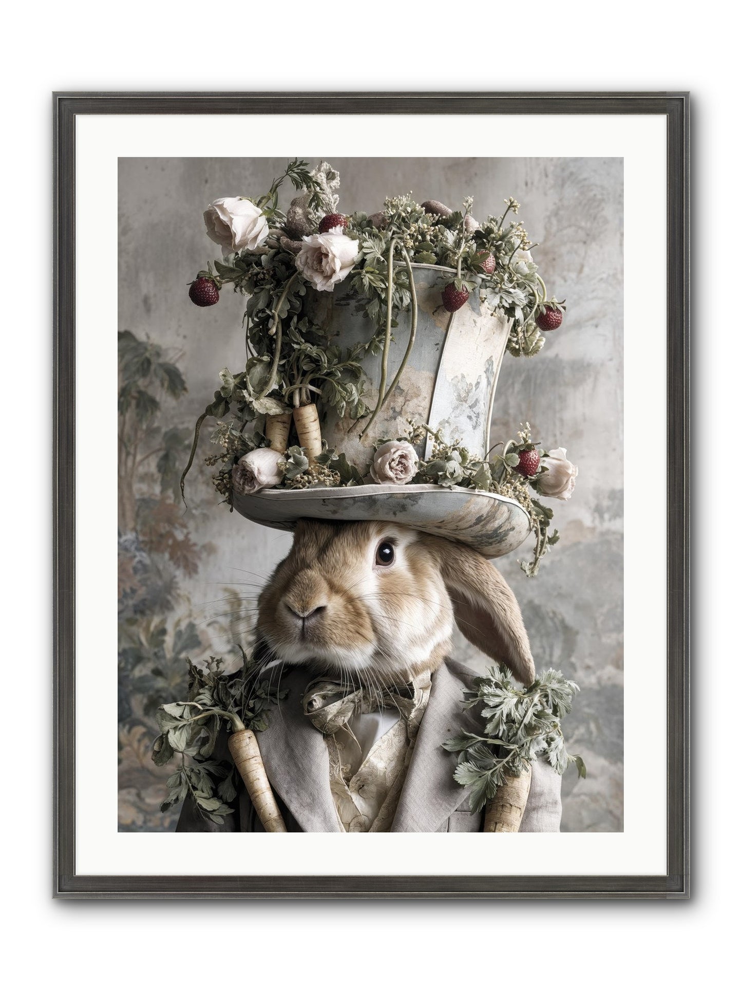 Bramblewood Framed Print - Slimwoods Black/Silver 24x32