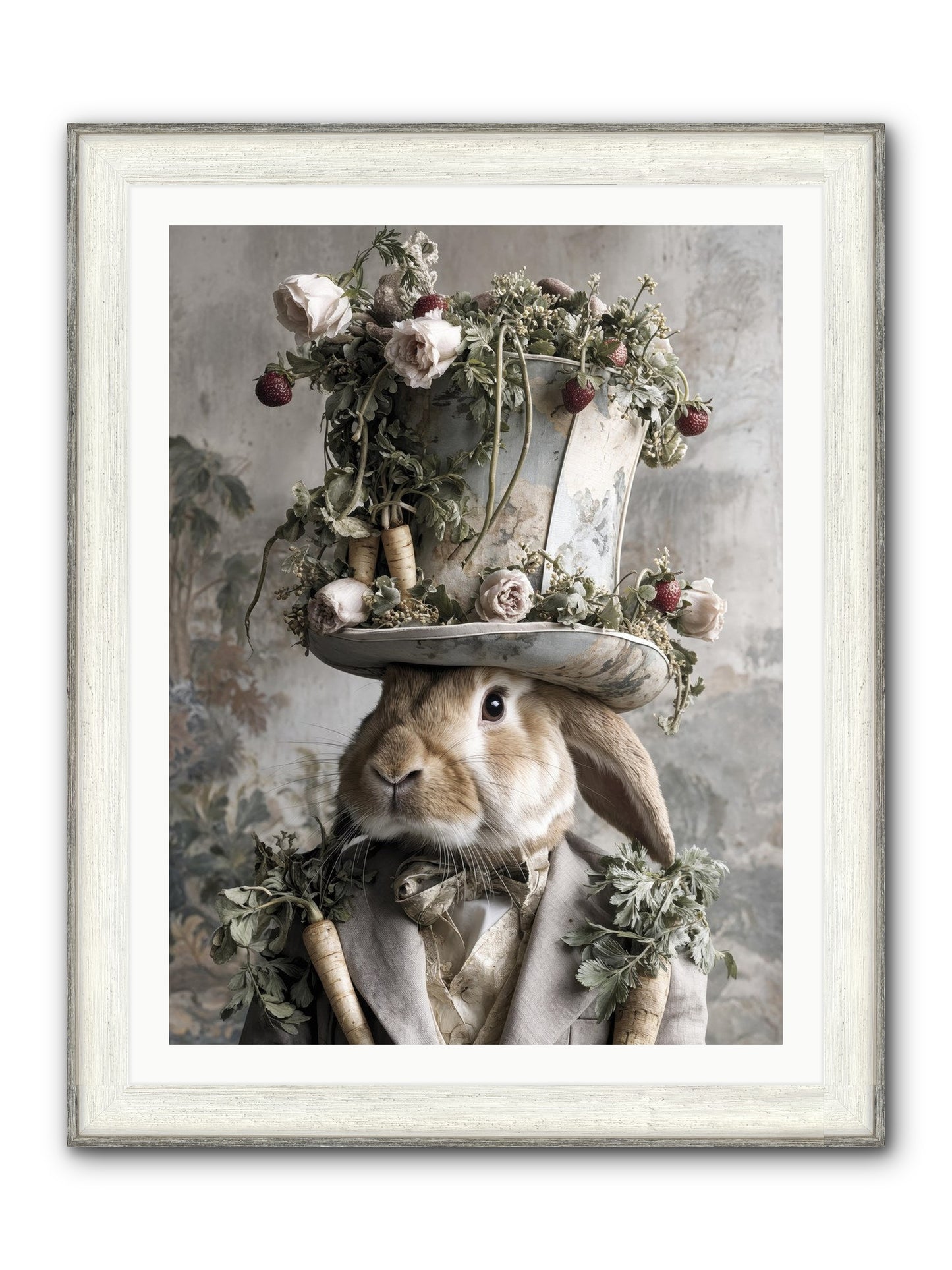 Bramblewood Framed Print - Driftwood White 30x40