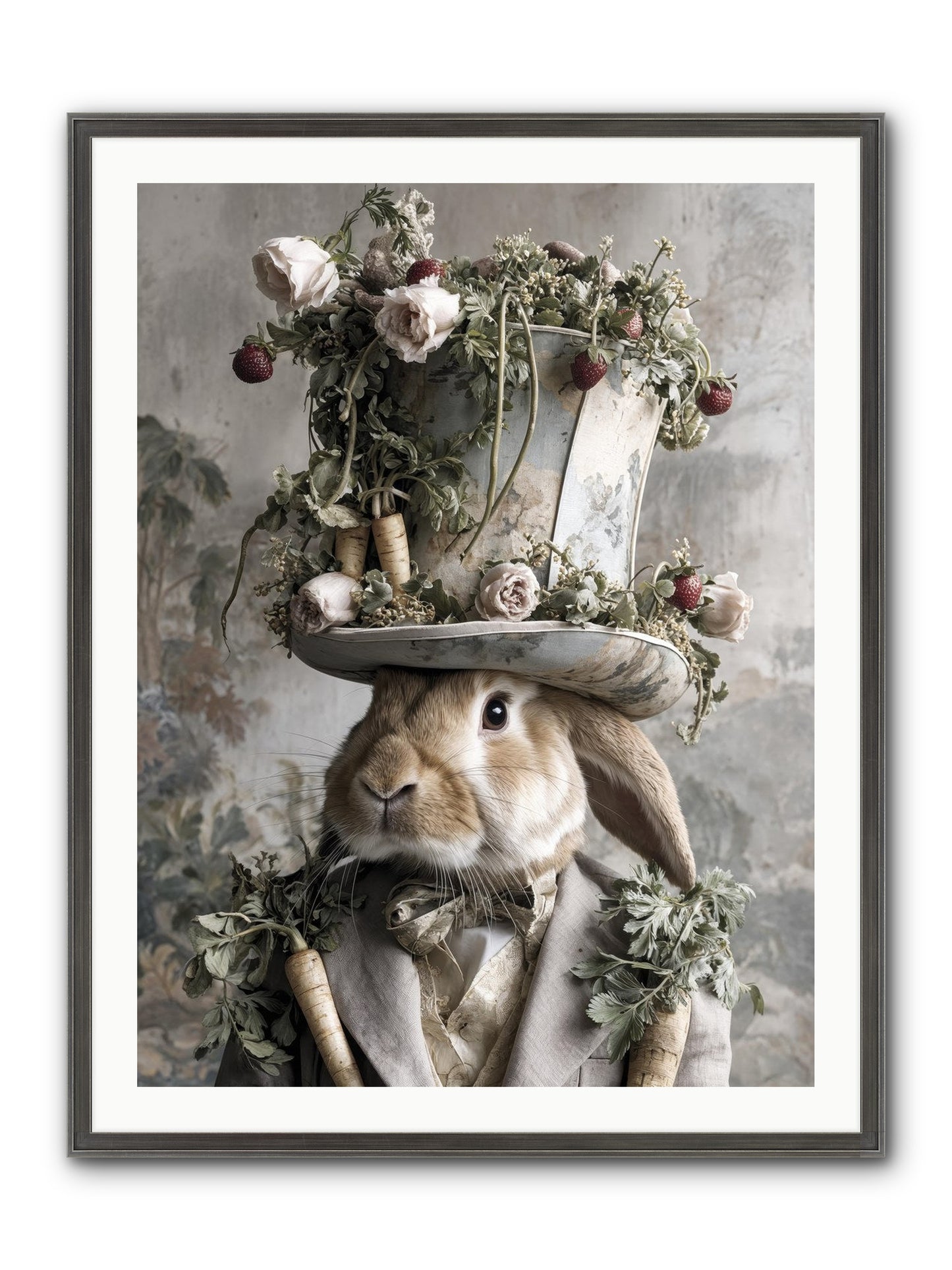 Bramblewood Framed Print - Slimwoods Black/Silver 30x40