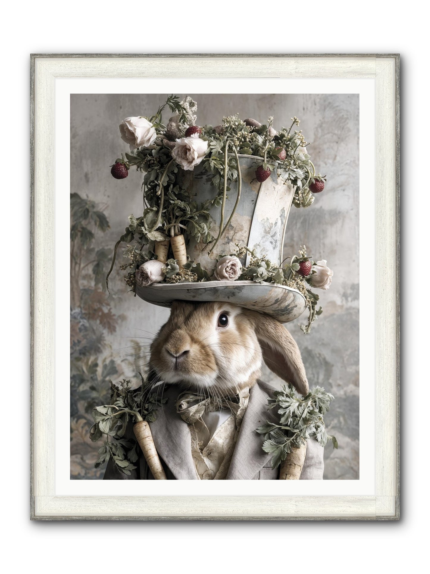 Bramblewood Framed Print - Driftwood White 36x48