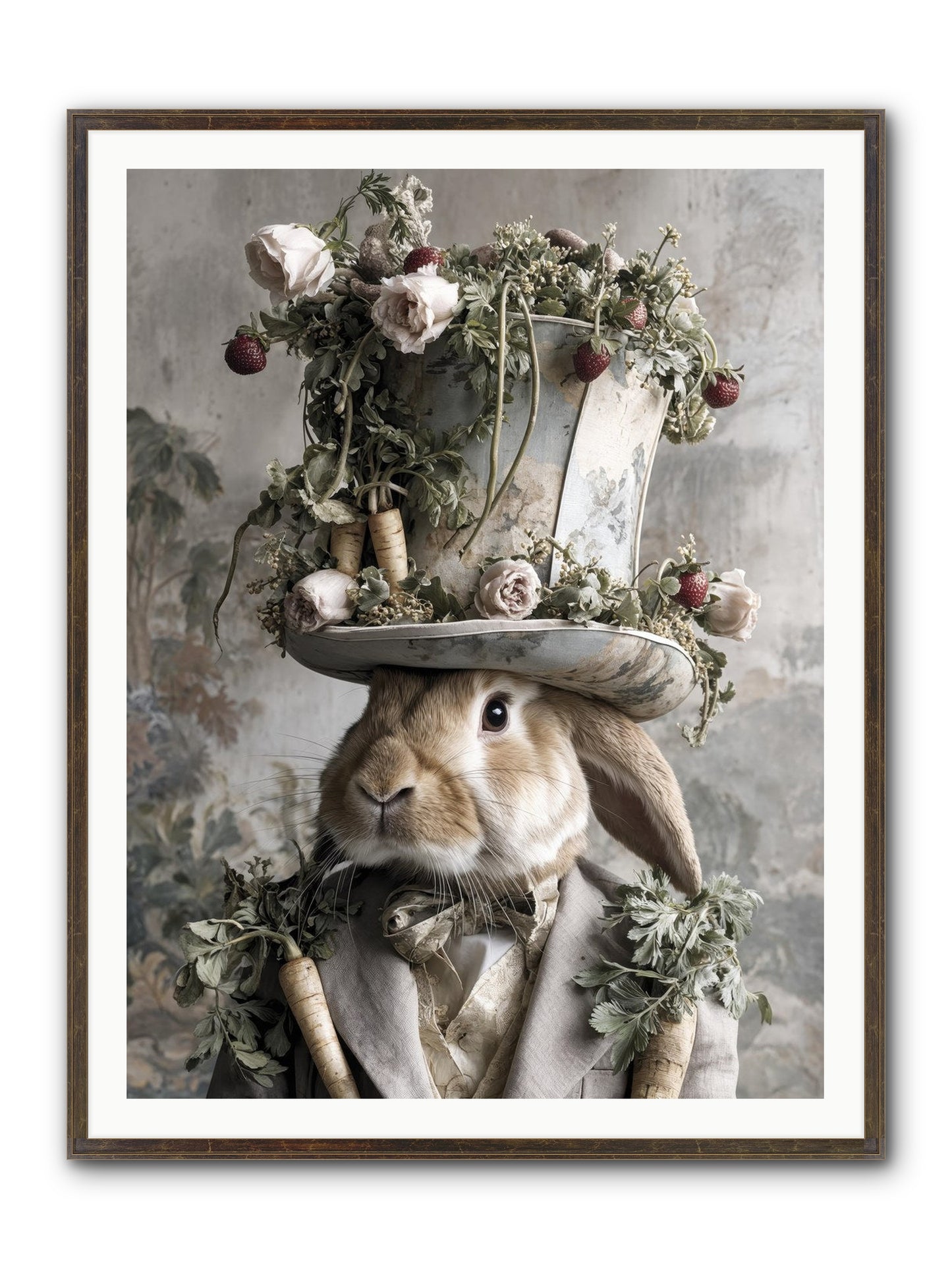 Bramblewood Framed Print - Slimwoods Black/Gold 36x48