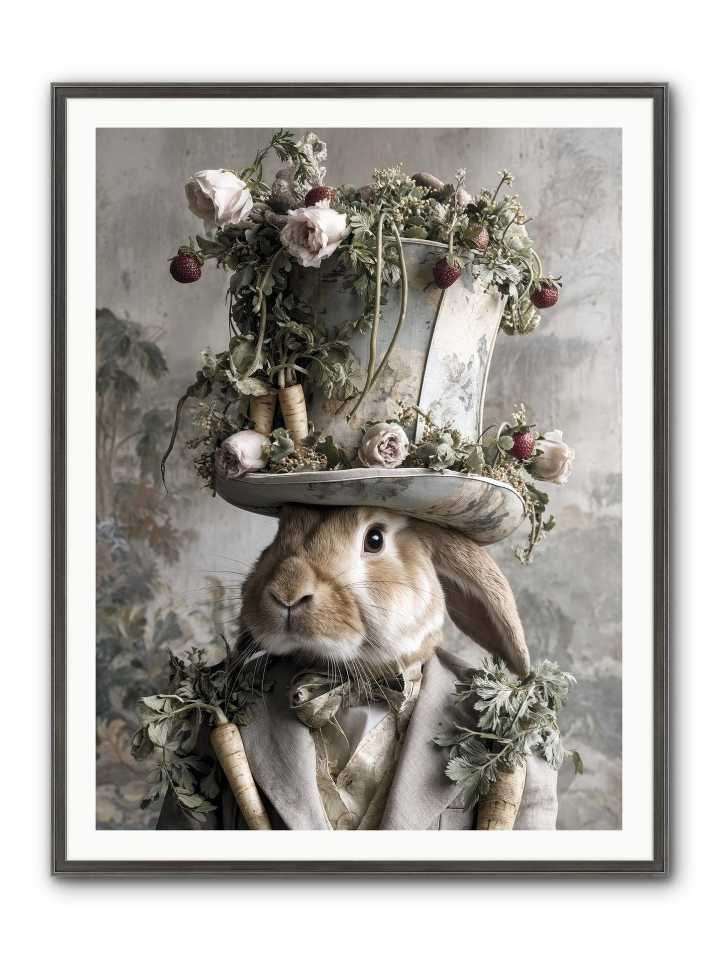 Bramblewood Framed Print - Slimwoods Black/Silver 36x48