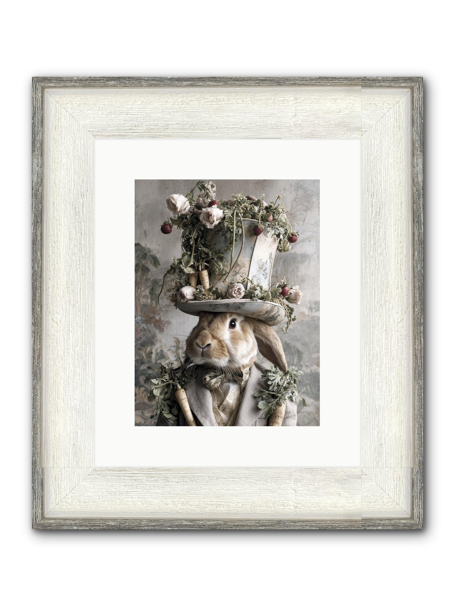 Bramblewood Framed Print - Driftwood White 9x12
