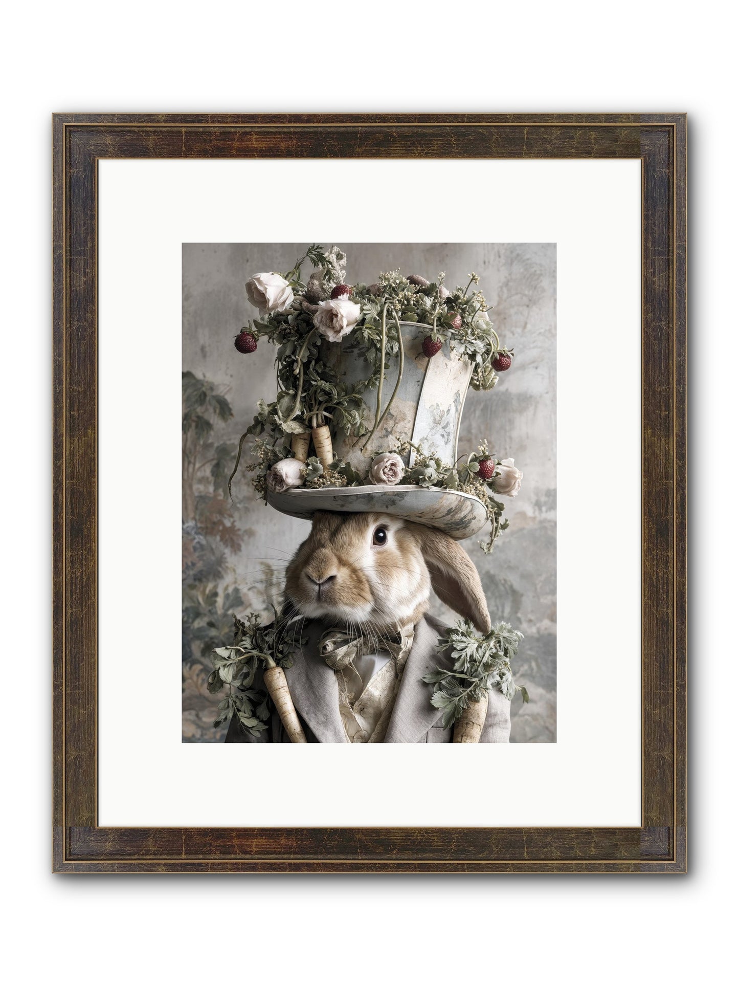 Bramblewood Framed Print - Slimwoods Black/Gold 9x12