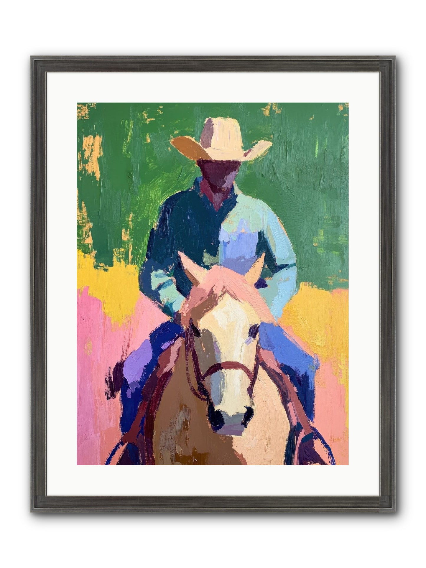 Branding Season Framed Print - Slimwoods Black/Silver 18x24