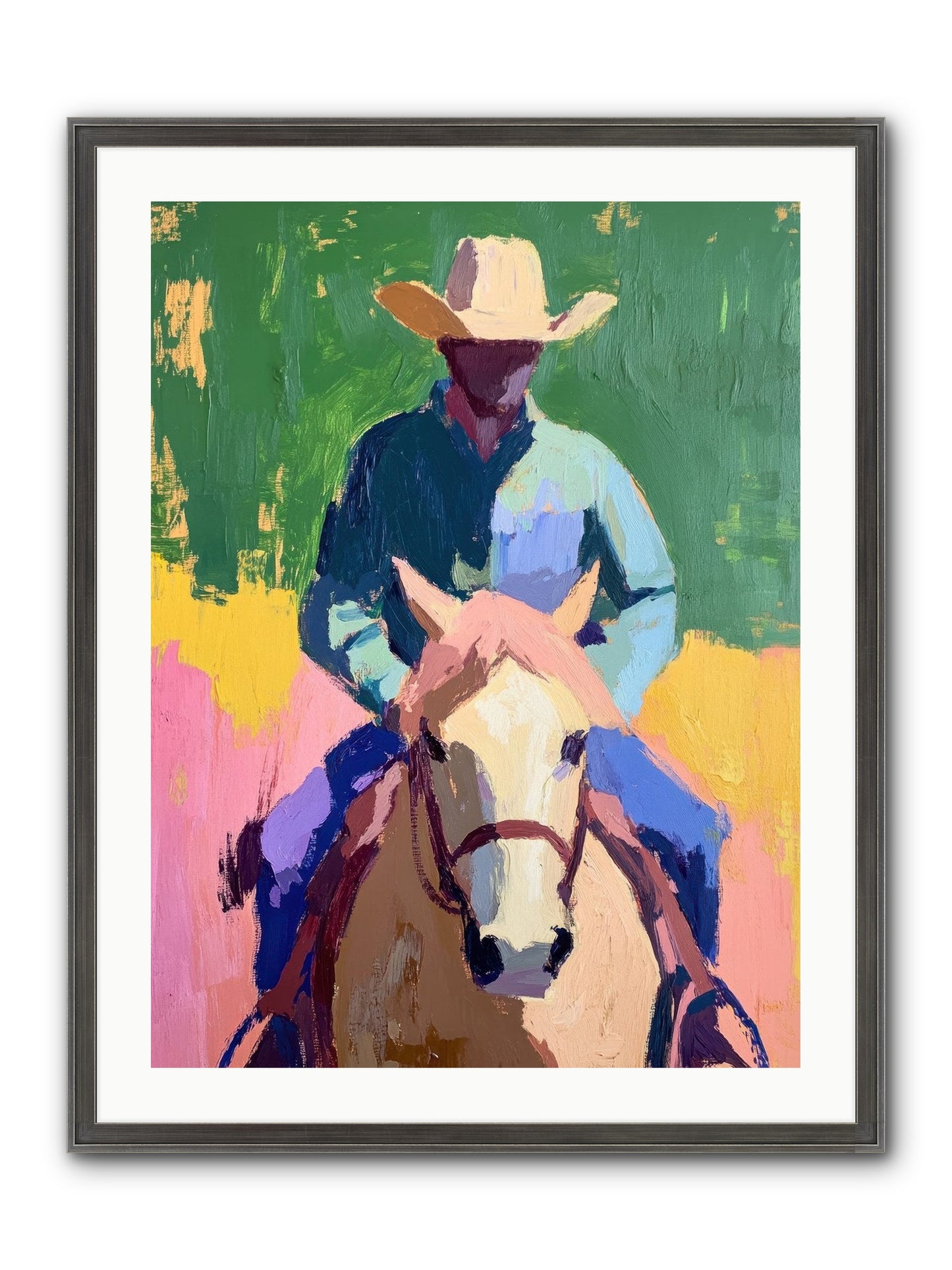 Branding Season Framed Print - Slimwoods Black/Silver 24x32