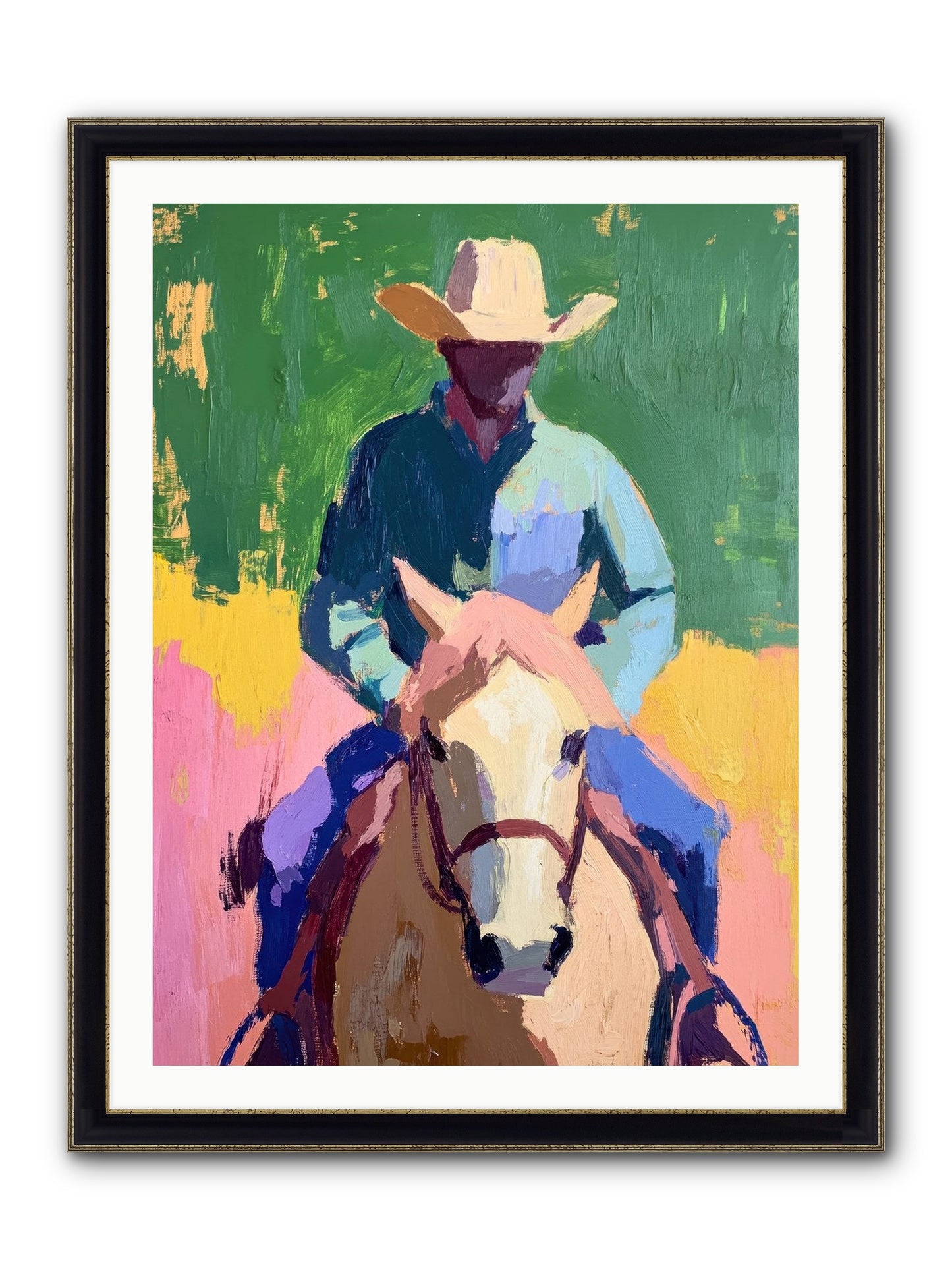 Branding Season Framed Print - Black & Gold 30x40