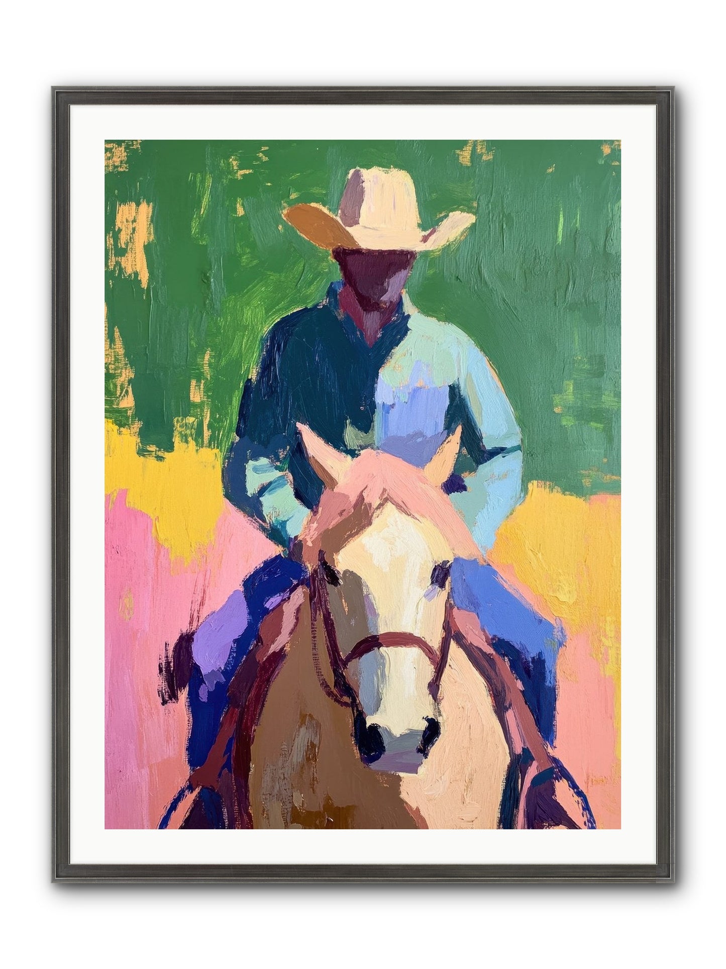 Branding Season Framed Print - Slimwoods Black/Silver 30x40