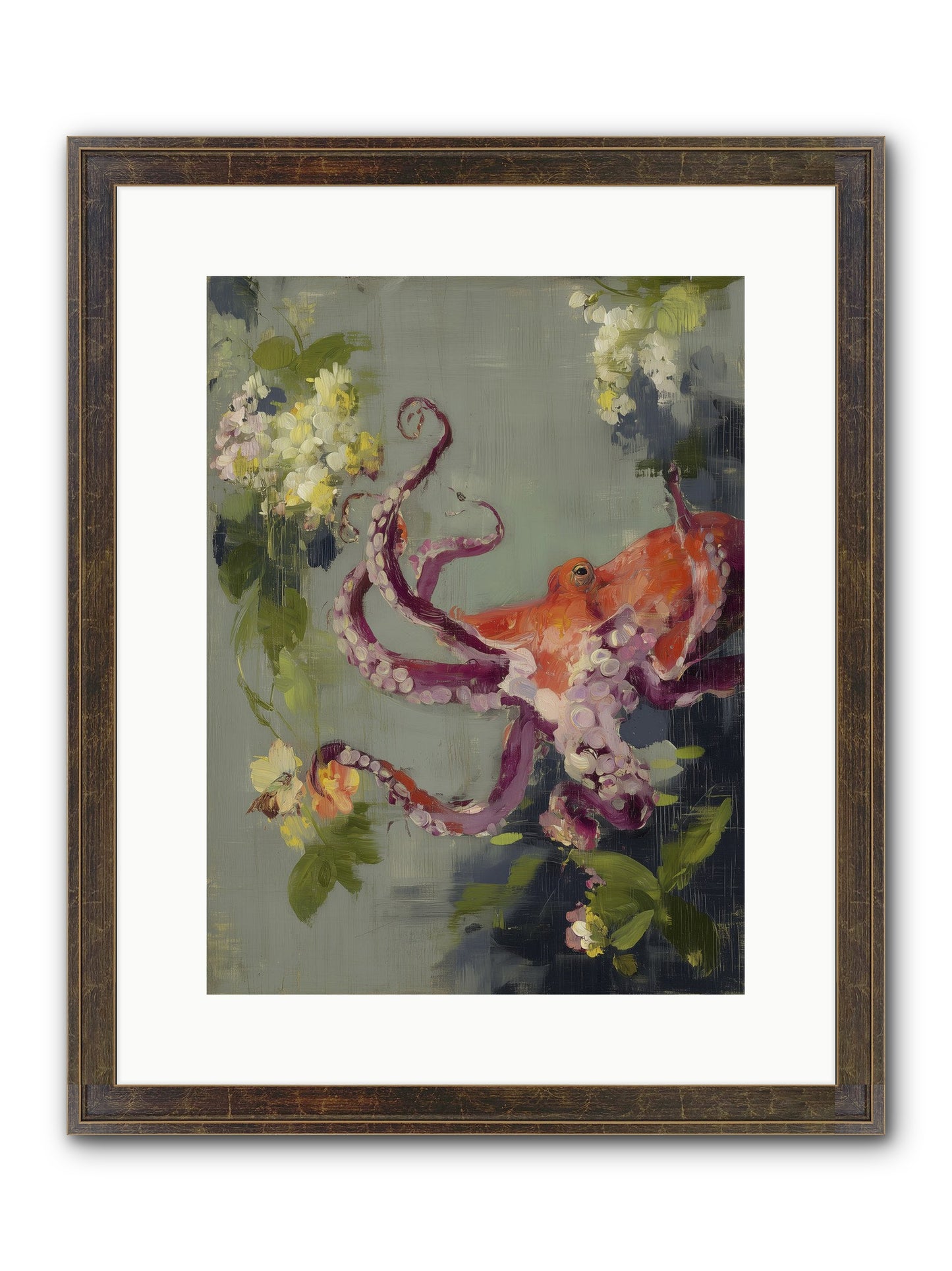 Breath Of Movement Framed Print - Slimwoods Black/Gold 12x16