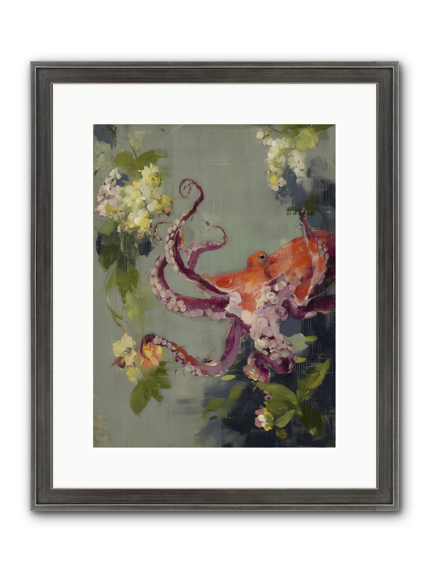 Breath Of Movement Framed Print - Slimwoods Black/Silver 12x16