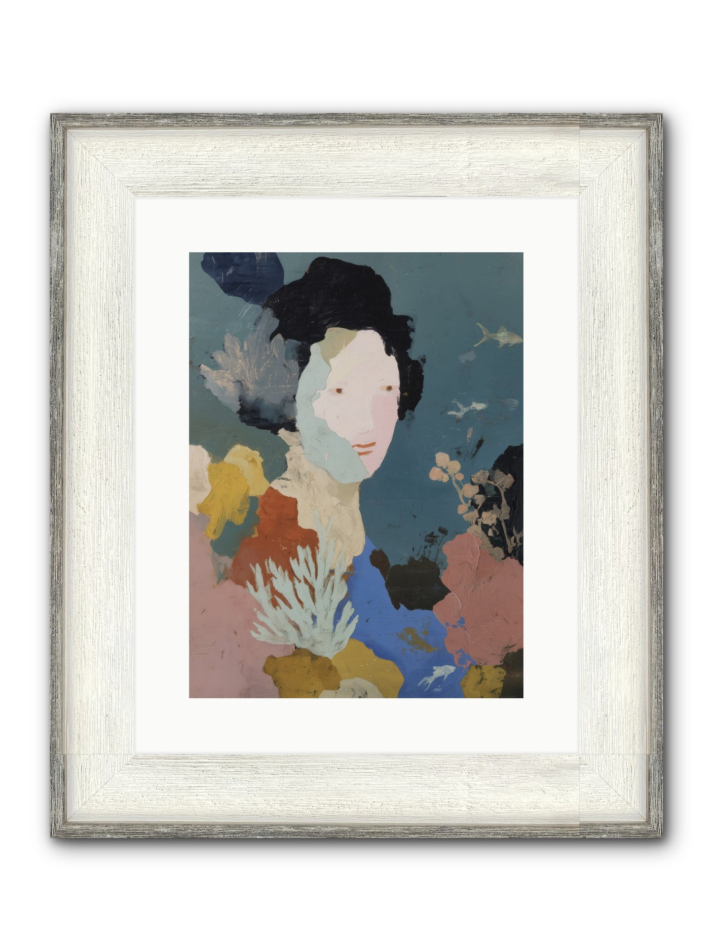 Breath Of Soul Framed Print - Driftwood White 12x16
