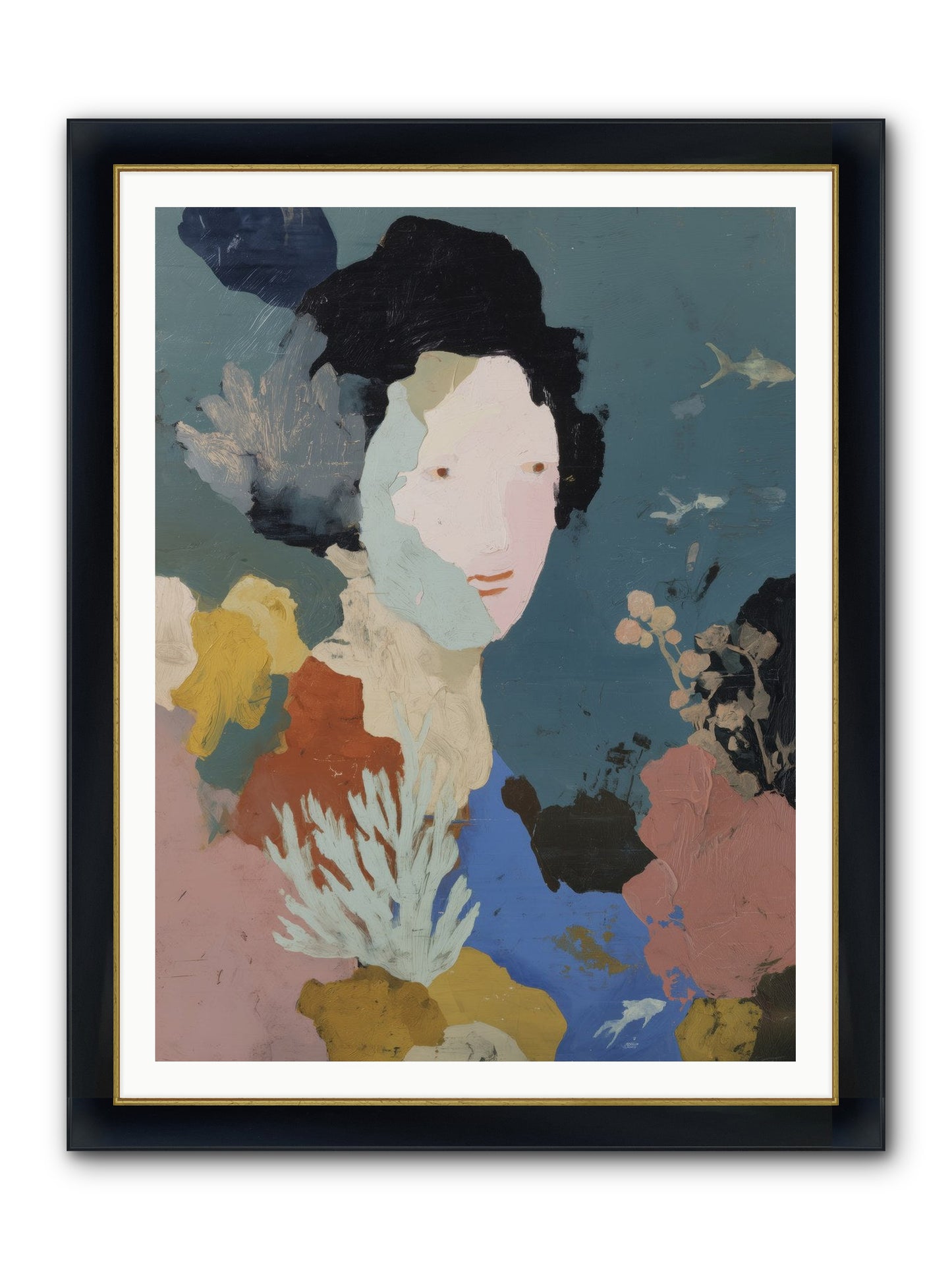 Breath Of Soul Framed Print - Wide Black w/Gold 36x48