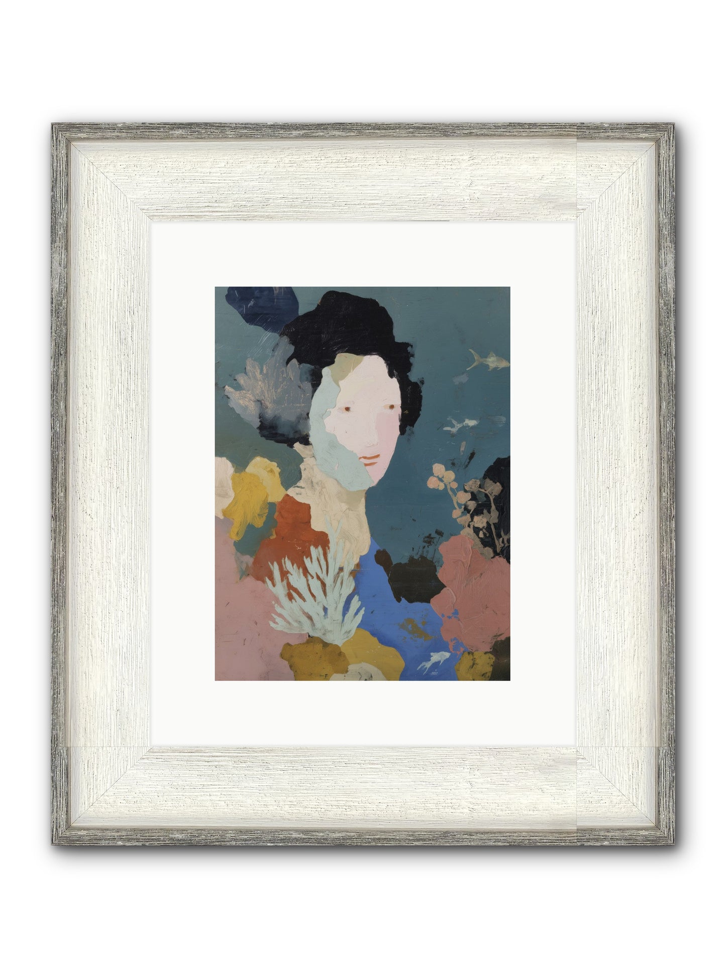 Breath Of Soul Framed Print - Driftwood White 9x12