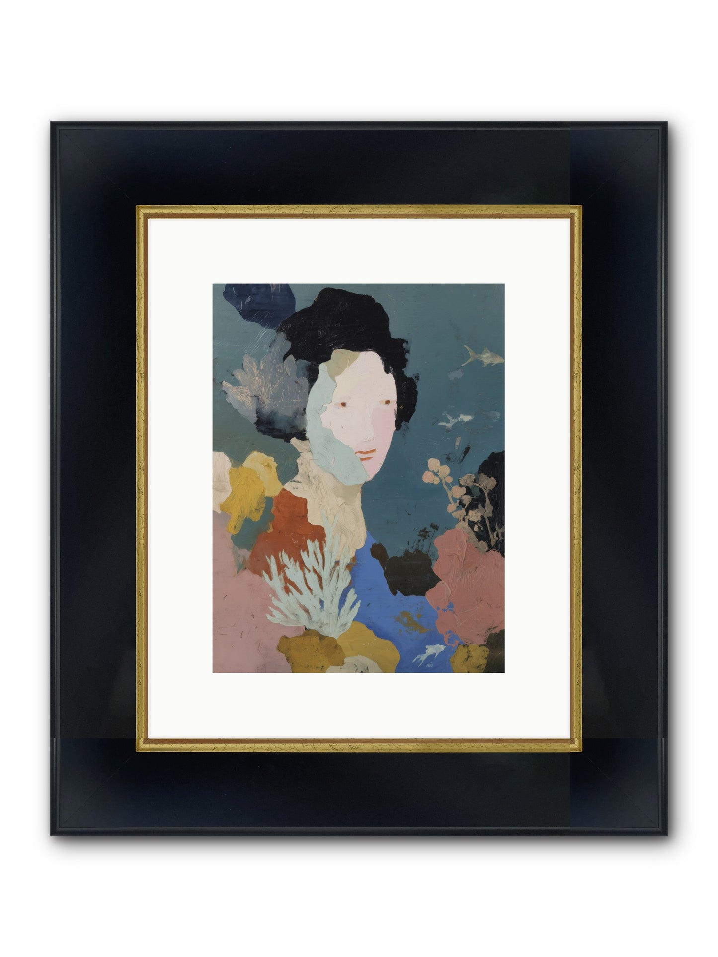 Breath Of Soul Framed Print - Wide Black w/Gold 9x12