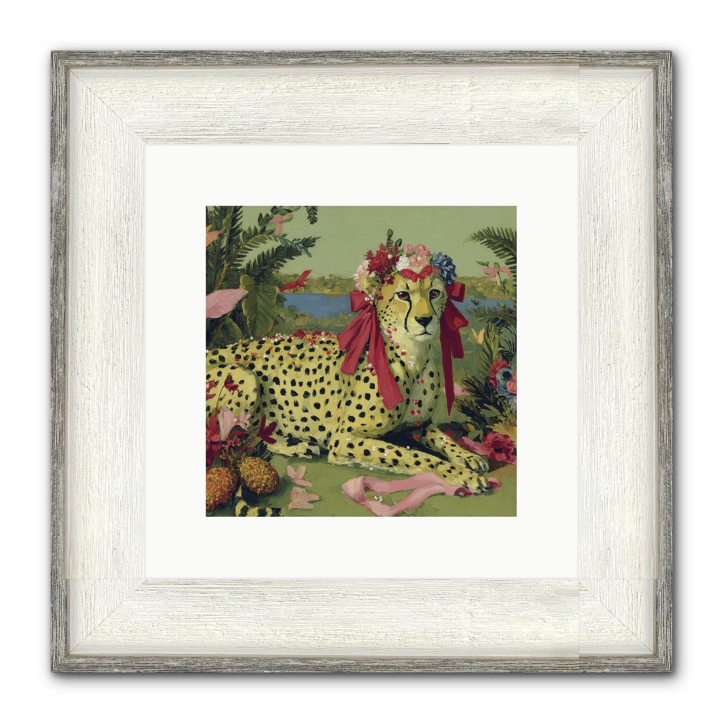 Breath Of The Silken Dawn Framed Print - Driftwood White 10x10