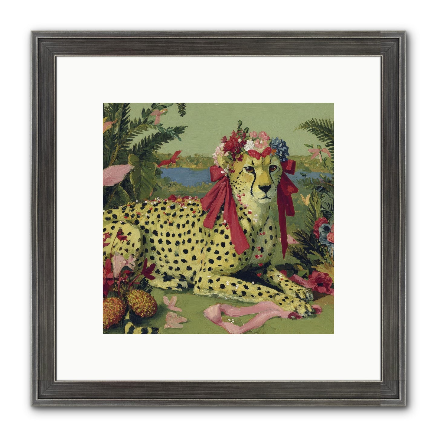 Breath Of The Silken Dawn Framed Print - Slimwoods Black/Silver 10x10