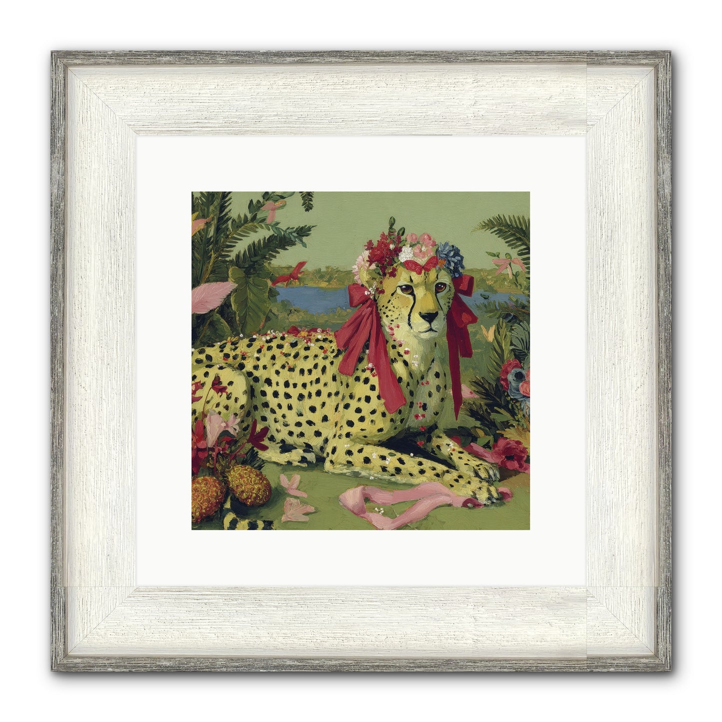 Breath Of The Silken Dawn Framed Print - Driftwood White 12x12