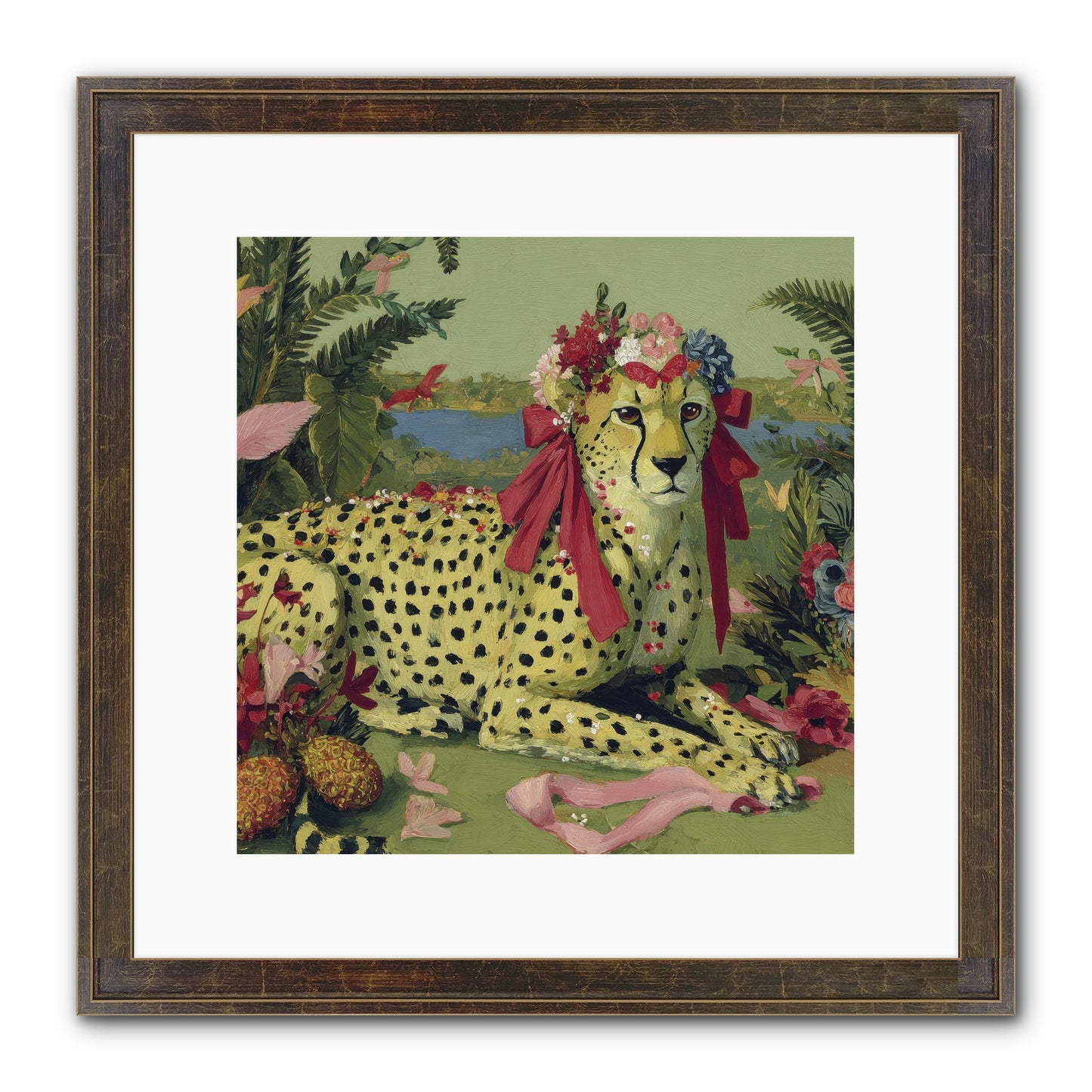 Breath Of The Silken Dawn Framed Print - Slimwoods Black/Gold 12x12