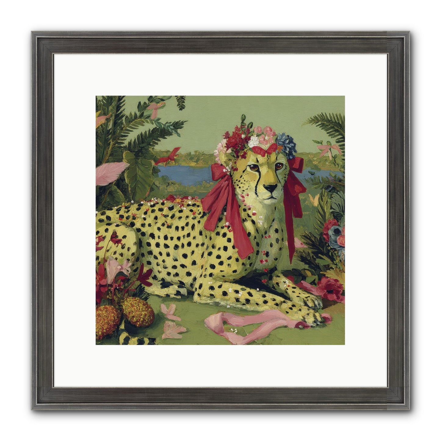 Breath Of The Silken Dawn Framed Print - Slimwoods Black/Silver 12x12