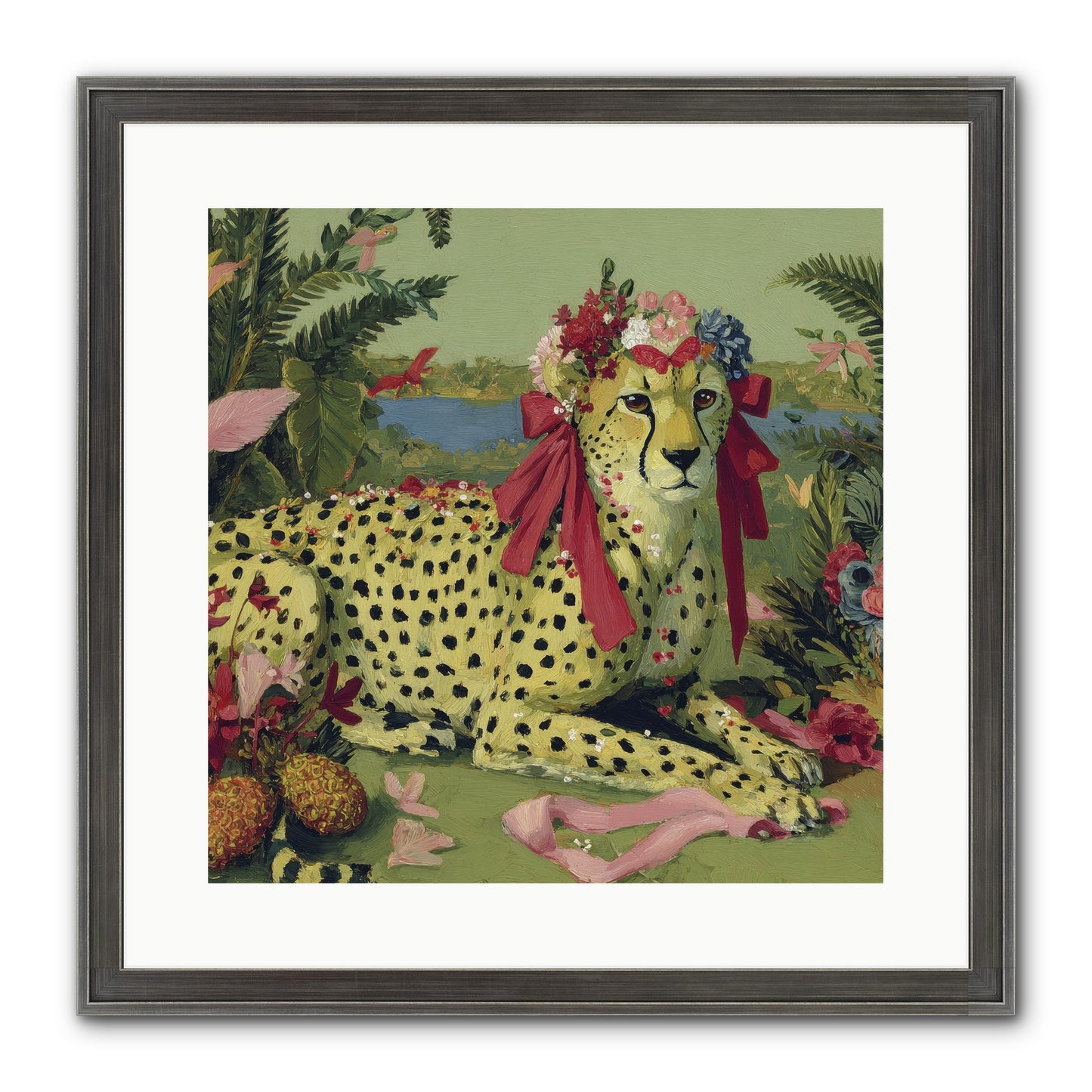 Breath Of The Silken Dawn Framed Print - Slimwoods Black/Silver 16x16