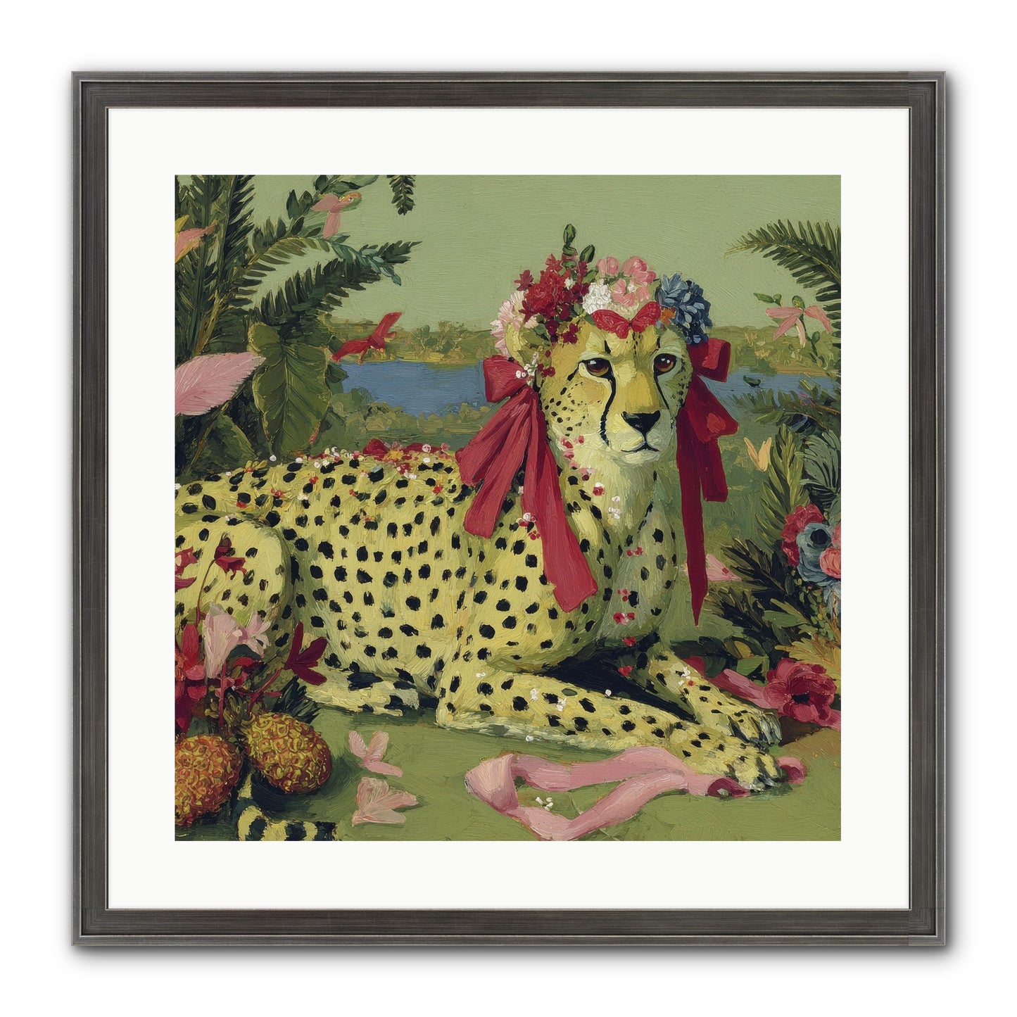 Breath Of The Silken Dawn Framed Print - Slimwoods Black/Silver 20x20