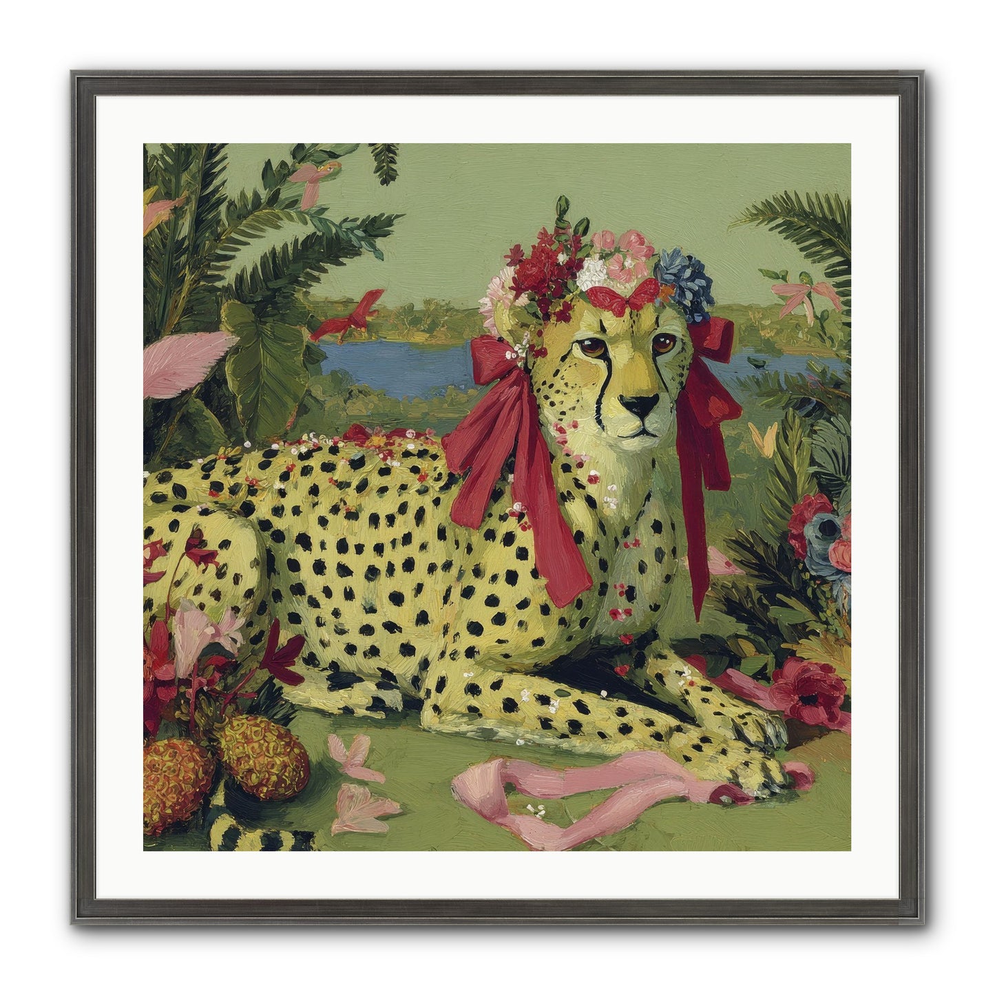 Breath Of The Silken Dawn Framed Print - Slimwoods Black/Silver 30x30