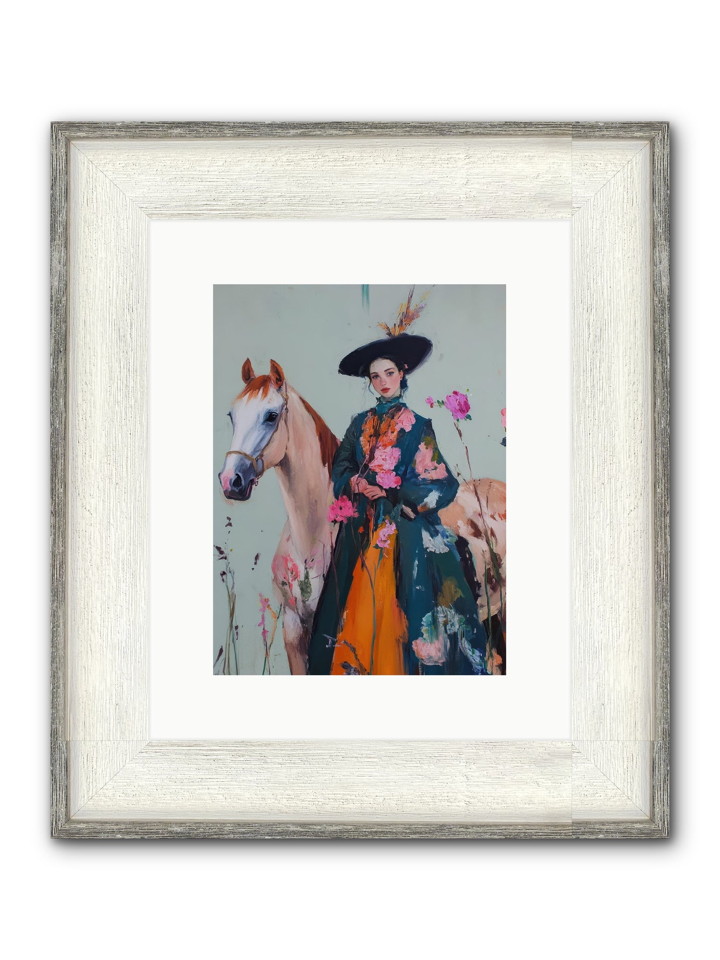 Breathe Of The Plains Framed Print - Driftwood White 9x12